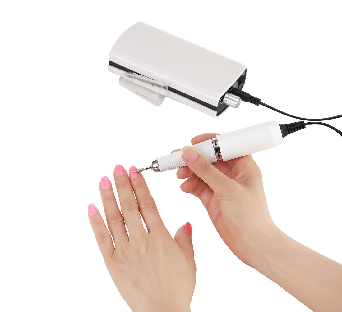 White: Miss Sweet Nail Drill Machine Electric Nail File Acrylic Gel Nail Grinder Tool RPM30000 (White)