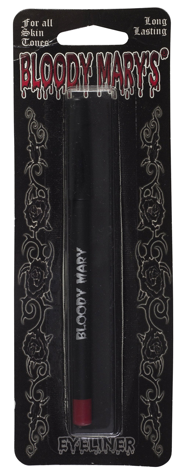 Red Eyeliner Pencil By Bloody Mary - Horror Bleeding Eyes Effect - Use It Under The Eyes Or On Your Upper Lids - SFX Colored Eye & Lips Pencil - For Halloween Appearances & Artistic Performances