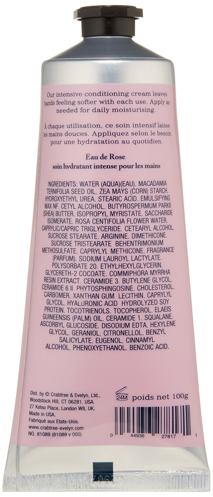 Crabtree & Evelyn Rosewater Ultra-Moisturising Hand Therapy 100g/3.5oz
