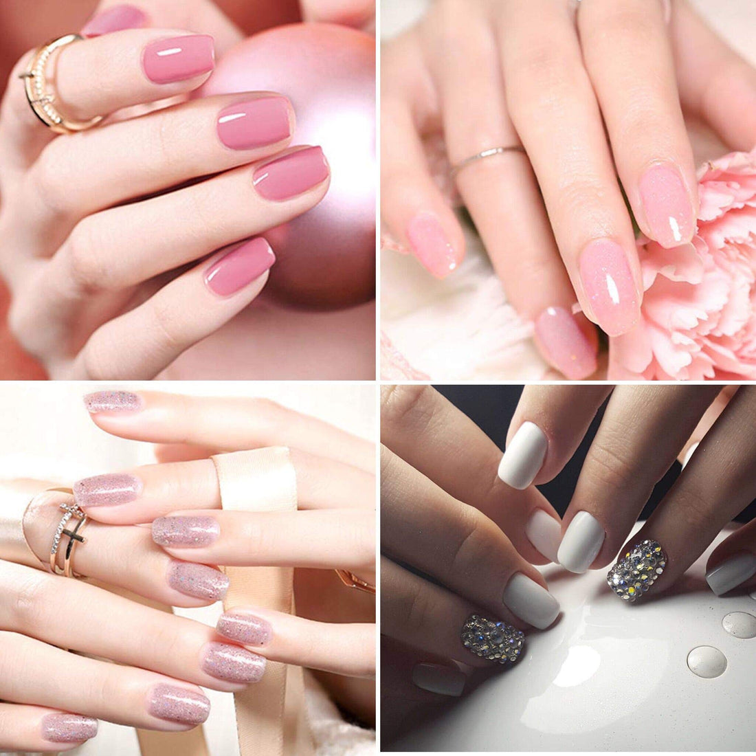 Gel Nail Polish Starter Kit - 6 Colors Gel Polish Set Base Top Coat, 36W LED Nail Dryer Lamp with Full DIY Gel Manicure Nail Tools by Vishine 8ml #C003