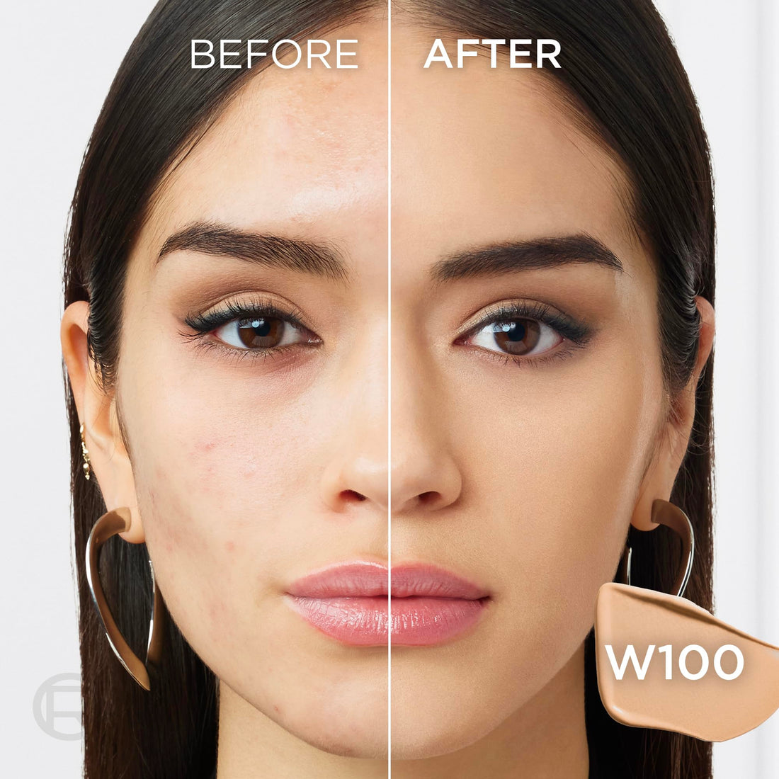 L'Oreal Paris Infallible Skin Ink 2-in-1 Foundation Concealer Hybrid Face Makeup, up to 48HR Transfer-Resistant with Buildable Light to Full Coverage, 100 Light Warm