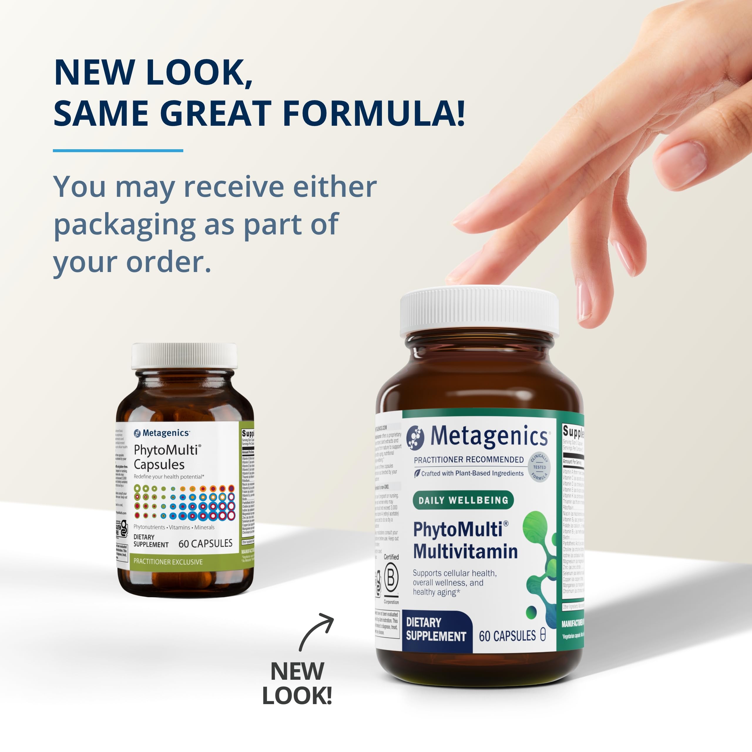 Metagenics PhytoMulti Multivitamin - Daily Multivitamins with Phytonutrients - Multivitamin for Men & Women - PhytoMulti Multivitamin Supplement - with Zinc & B6 Vitamins - 60 Capsules