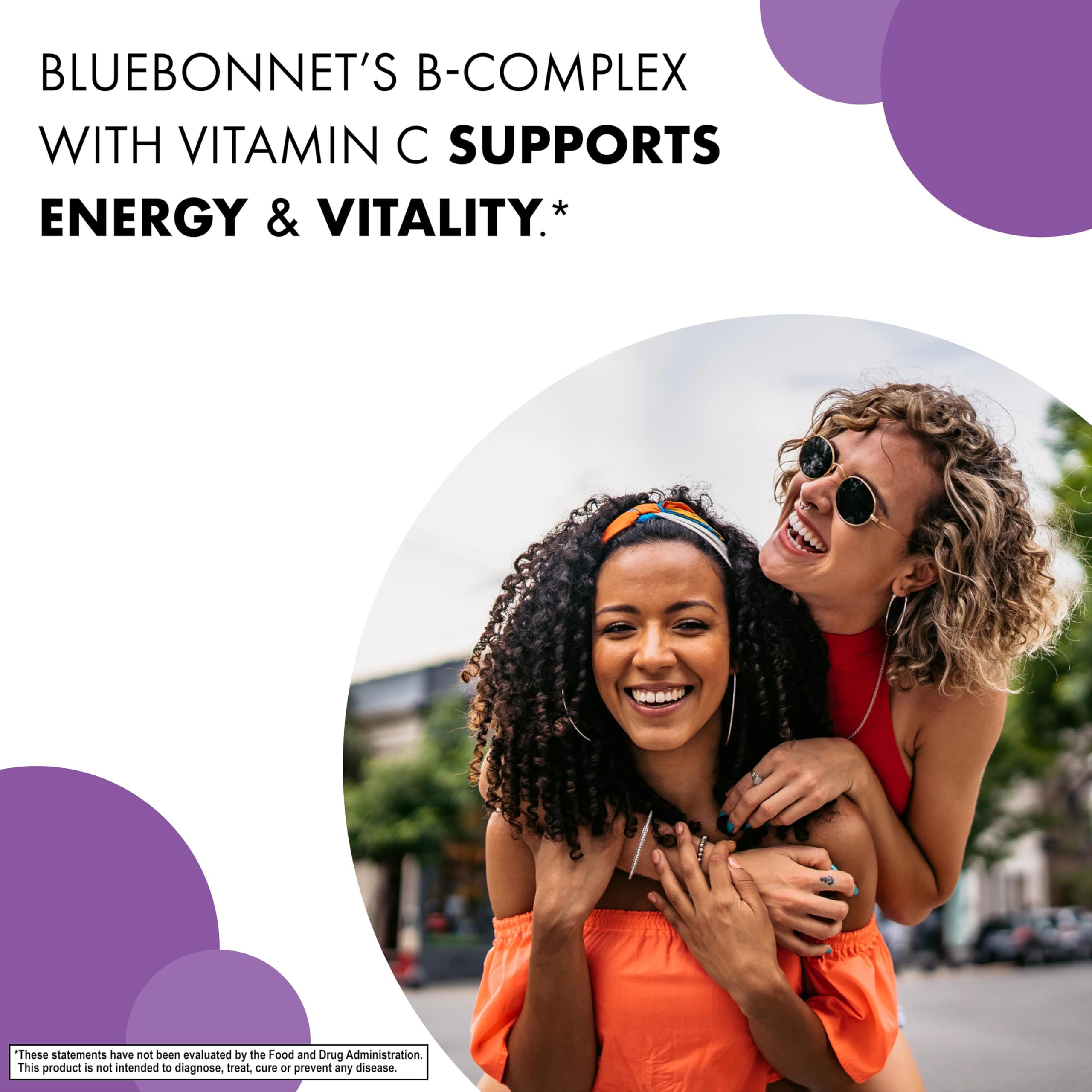 Bluebonnet Nutrition Stress Relief B Complex Vegetable Capsules, Vitamin B6, B12, Biotin, Folate, Vegan, Gluten & Soy & Milk Free, Kosher, Unflavored, 100 Count