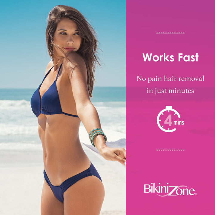 Bikini Zone Bikini Creme Hair Remover, Green Tea Fortified, Packaging May Vary, 2-Ounces (Pack of 3)