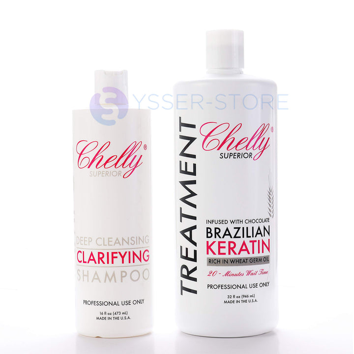 SUPERIOR BRAZILIAN KERATIN TREATMENT CHOCOLATE & CLARIFIYNG SHAMPOO COMBO
