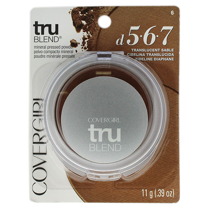 Covergirl TruBlend Pressed Blendable Powder, Translucent Sable, 0.39 Oz (Packaging May Vary)