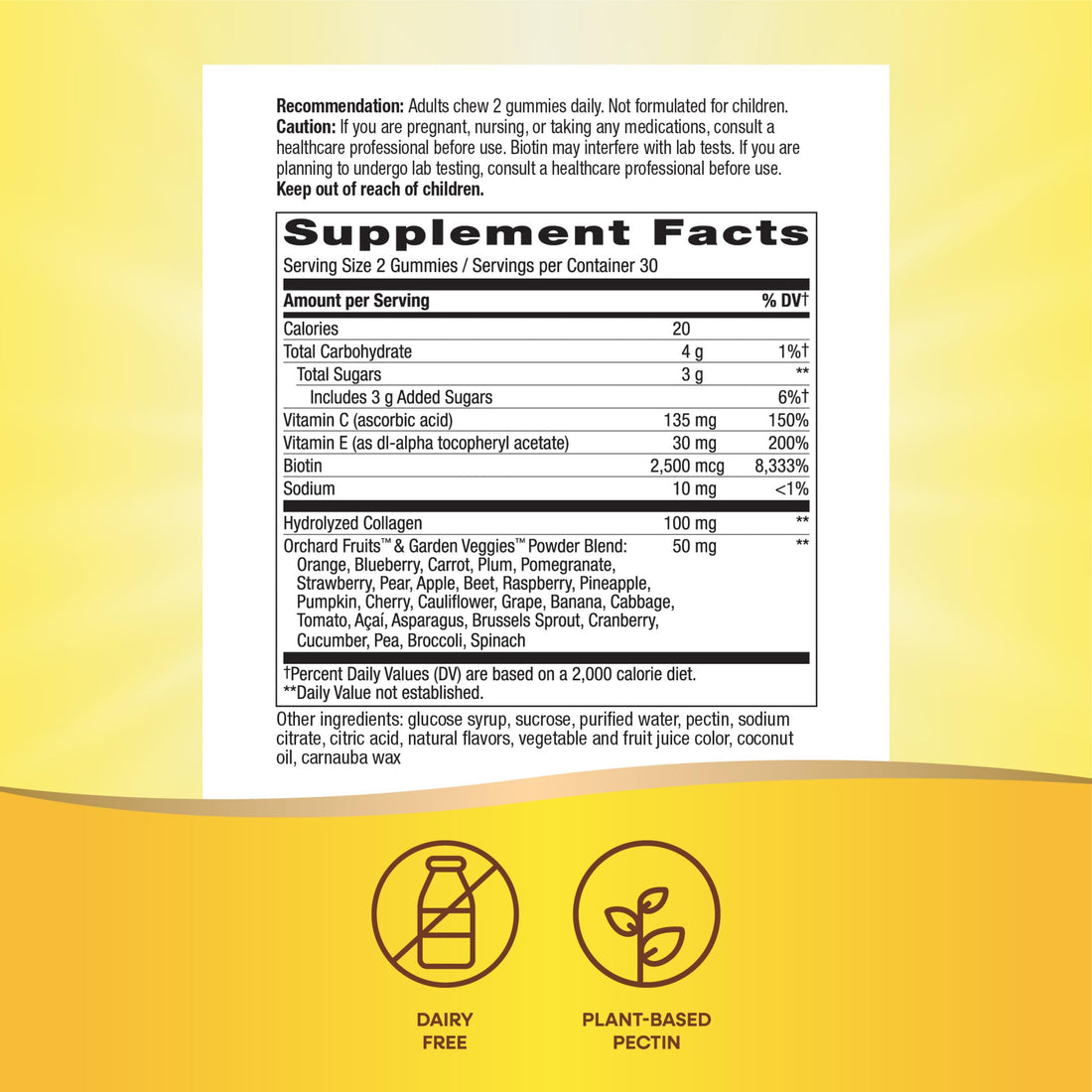 Nature's Way Alive! Hair, Skin & Nails Gummies, Advanced Beauty Formula*, with Biotin and Collagen, Strawberry Flavored, 60 Gummies (Packaging May Vary)