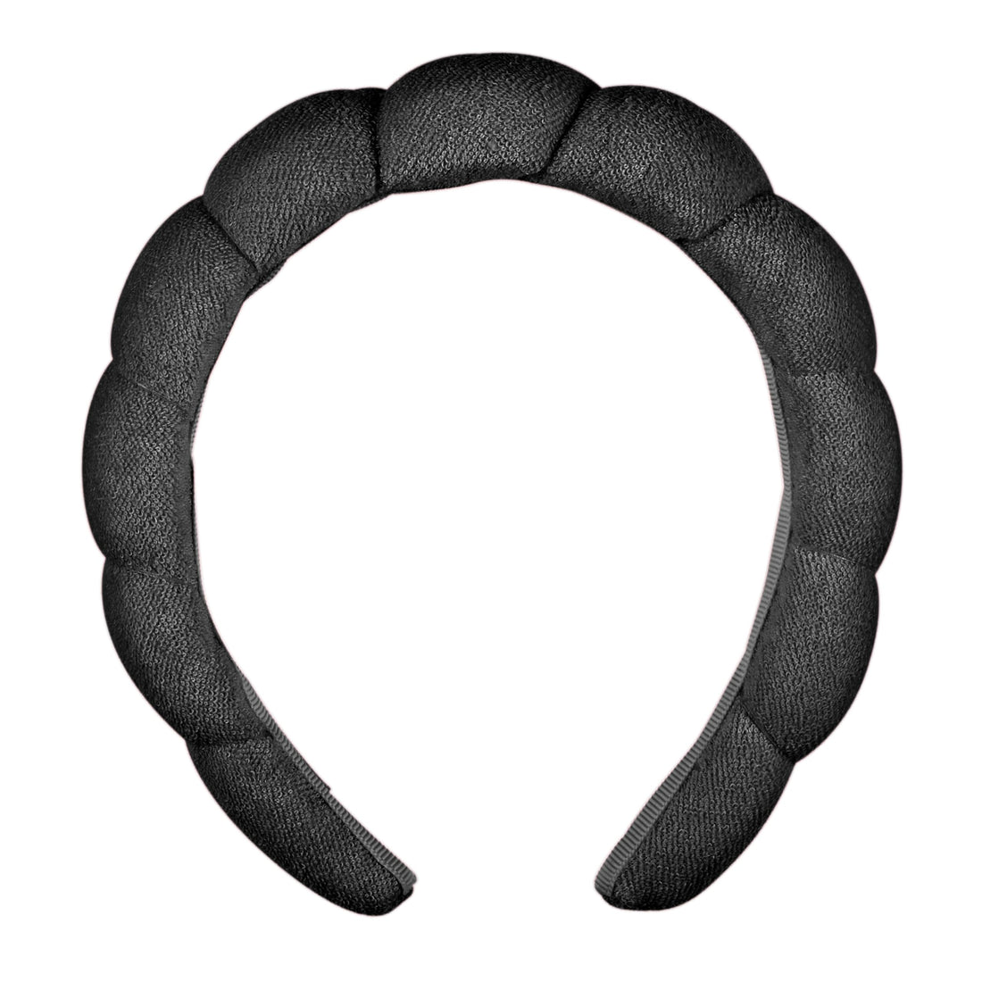Conair Spa Bubble Headband - Soft, Absorbent, Cute & Comfortable for Her - Black - Face Washing