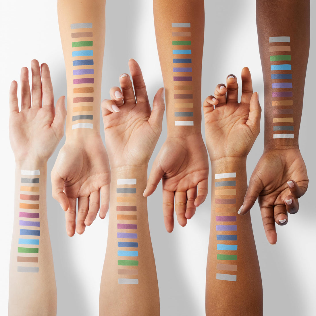 VolksRose 16 Colors Eyeshadow Shimmer Stick Set - Highlighter Eye Shadow, Colorful Pencil Crayon Creamy, Waterproof Pearly Sparkle Glitter Cream Pen EyeLiner Makeup for Women