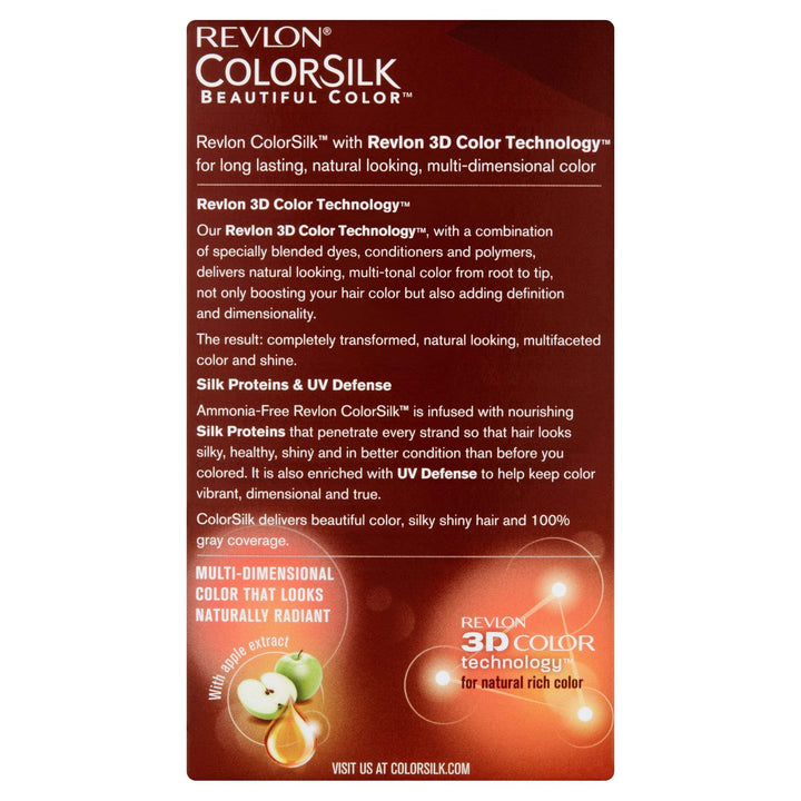 Revlon ColorSilk Hair Color 40 Medium Ash Brown 1 Each