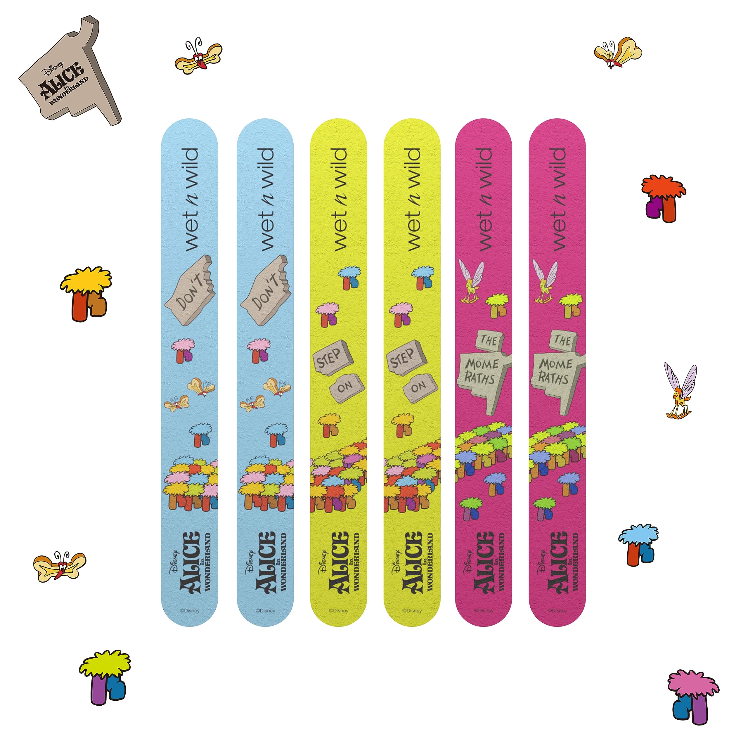wet n wild Where Am I 6-Piece Nail File Set Alice In Wonderland Collection
