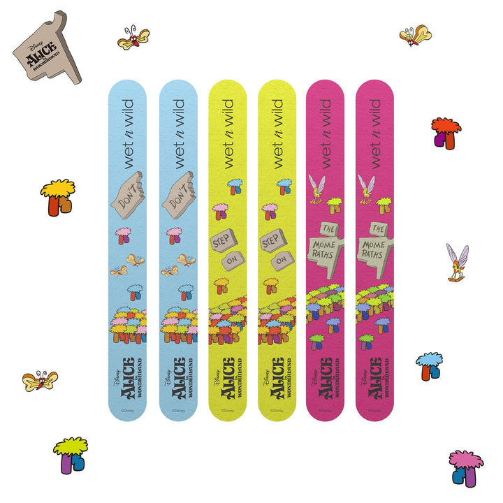 wet n wild Where Am I 6-Piece Nail File Set Alice In Wonderland Collection