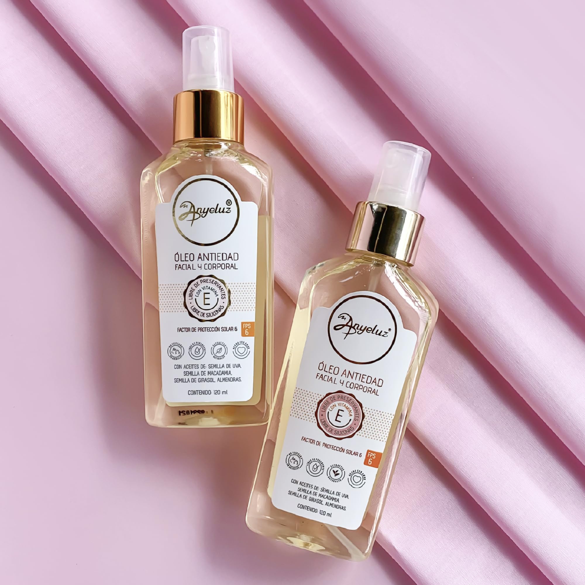 Anyeluz Anti-Aging Skin Oil, Dry Skin Moisturizer, Prevents Premature Aging, Expression Lines, and Stretch Marks, Paraben Free