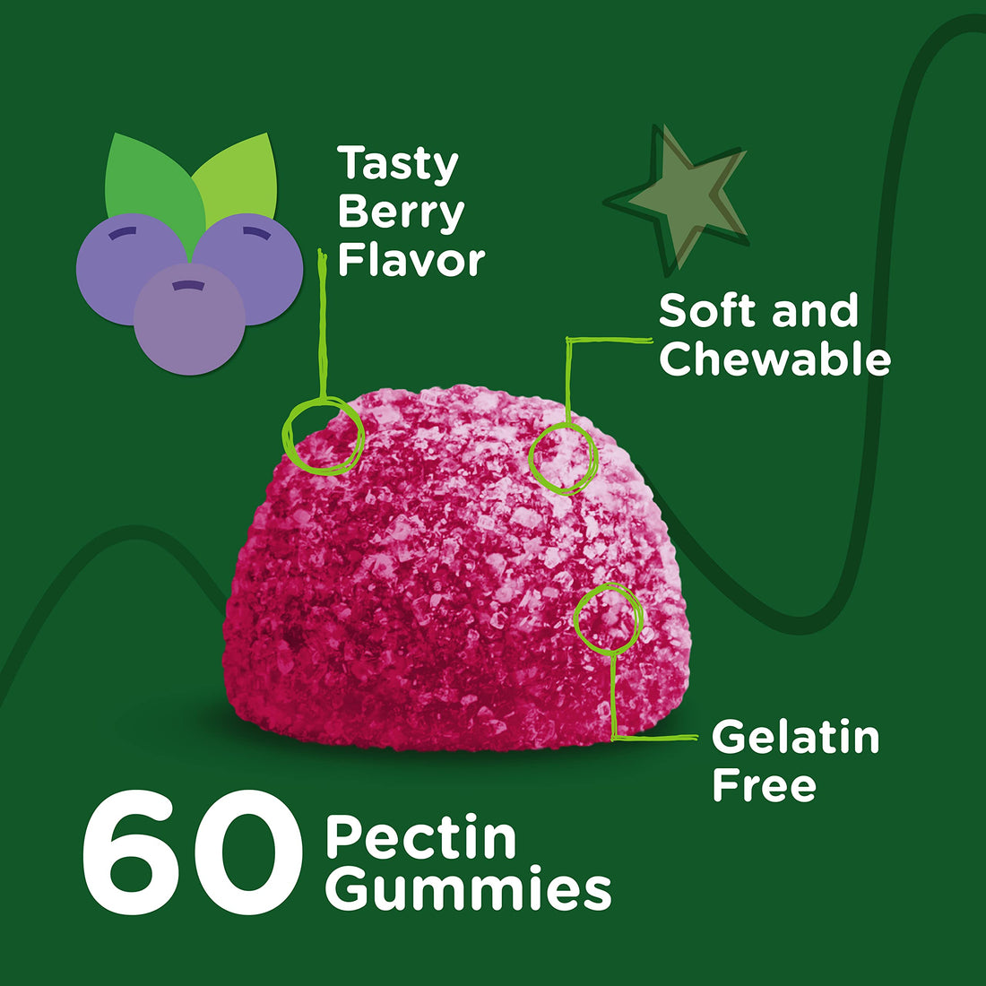 Zinc for Kids Gummies, 15mg - Immune Support for Kids & Teens - Powerful Natural Antioxidant, Kids Zinc Vitamin Supplement - Vegan, Gelatin Free, Gluten Free - Tasty Chewable Berry Flavor Gummy