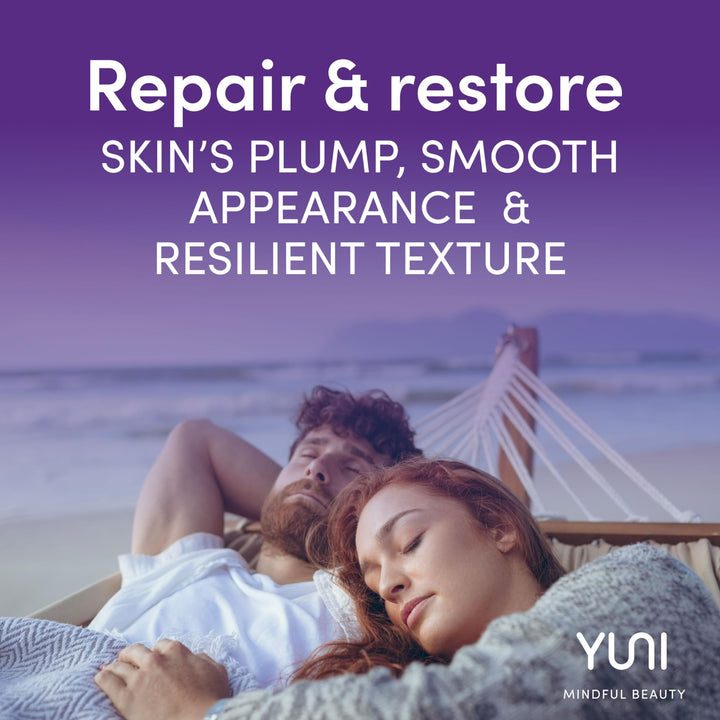 YUNI Sleepy Beauty Bakuchiol and Biotic Face Serum, Natural Retinol Alternative, Refine and Renew Skin Overnight, 1 fl. oz.