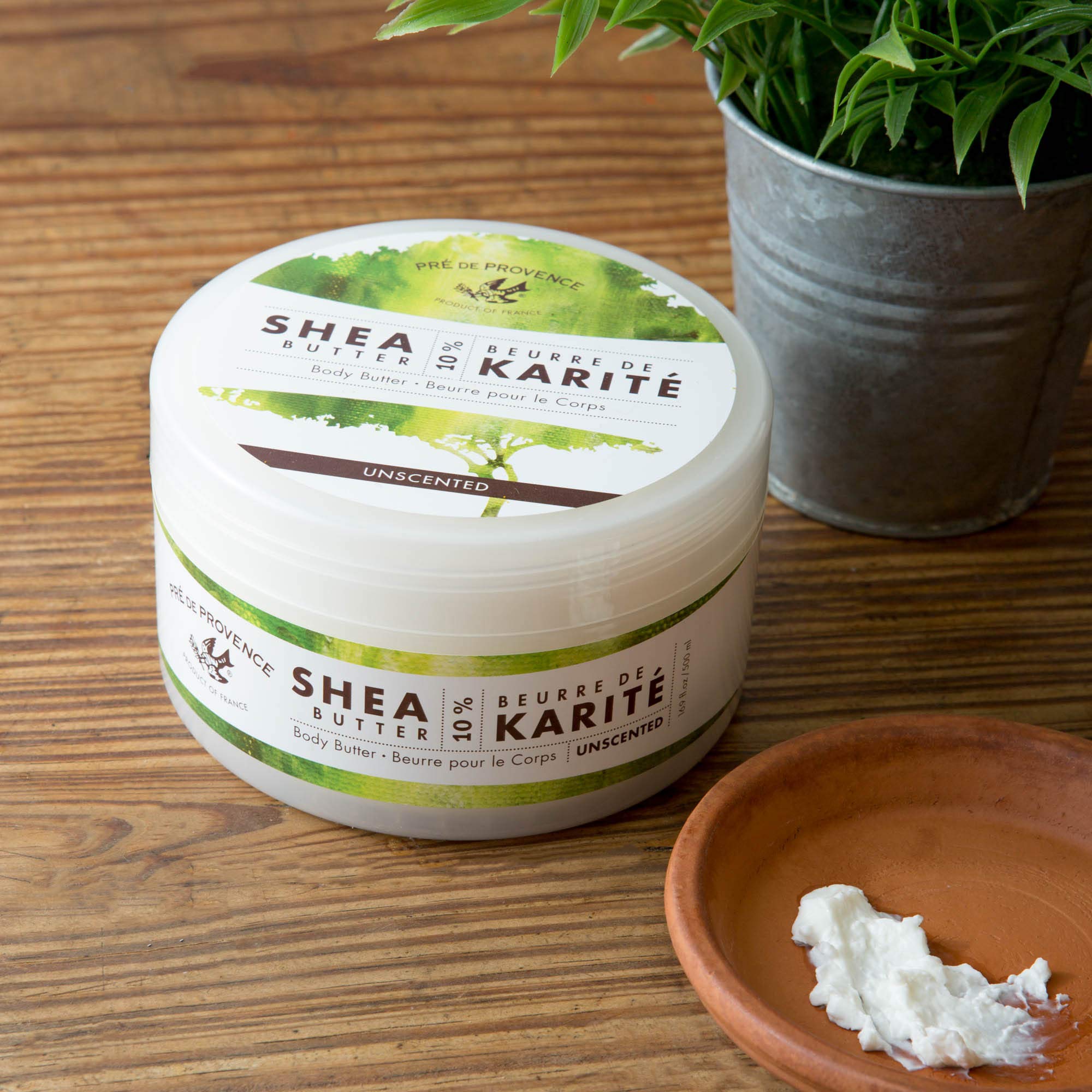 Pre de Provence Body Butter Enriched with 10% Shea Butter for Soothing & Moisturizing Dry Skin - Unscented