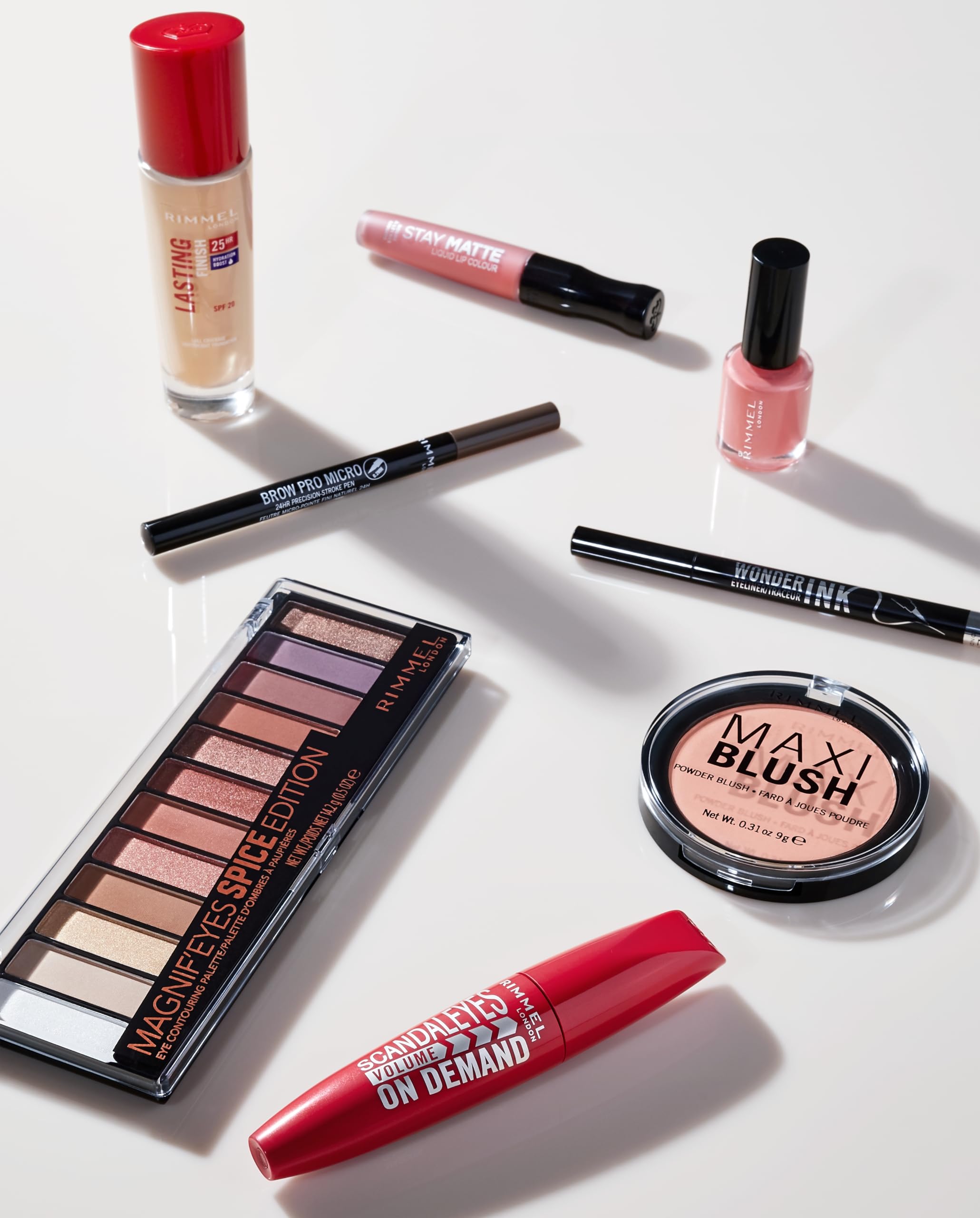 Rimmel London Stay Matte Liquid Lip Color with Full Coverage Kiss-Proof Waterproof Matte Lipstick Formula that Lasts 12 Hours - 100 Pink Bliss, .21oz