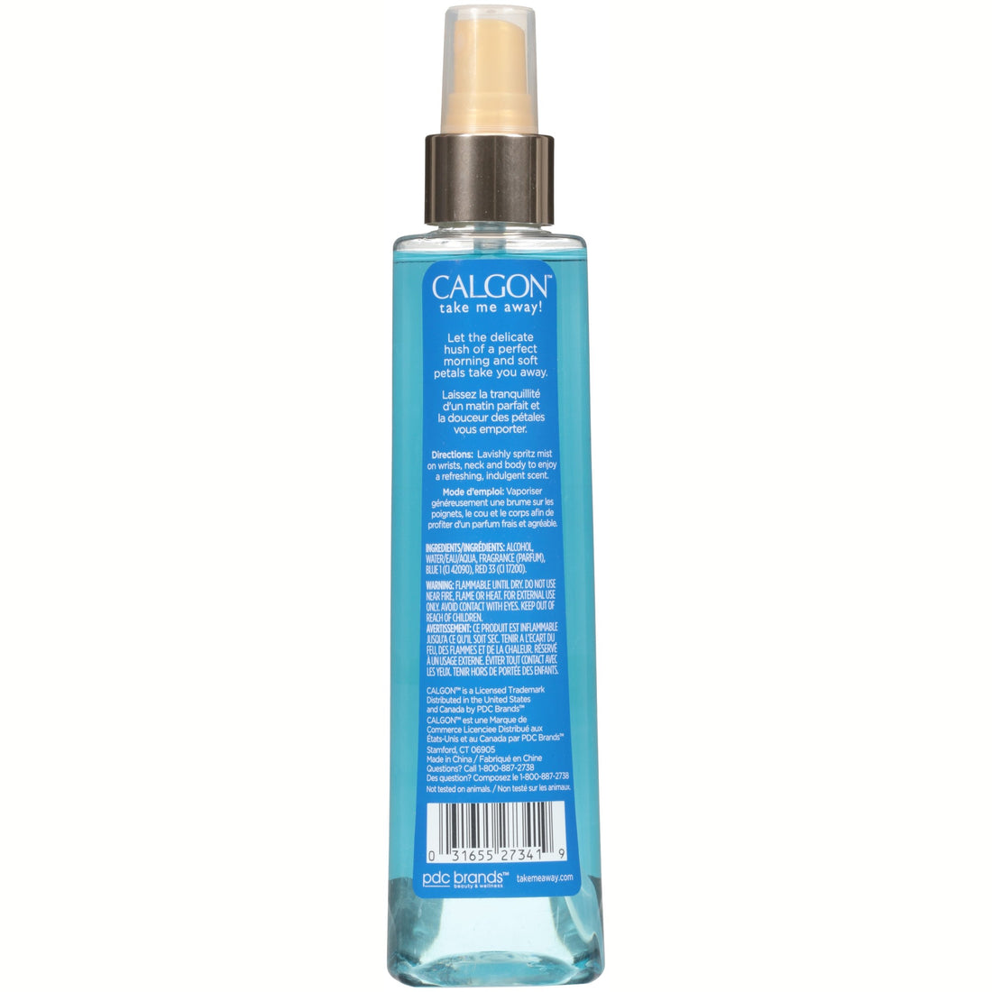 Calgon Morning Glory Fragrance Body Mist 8 oz (Pack of 4)