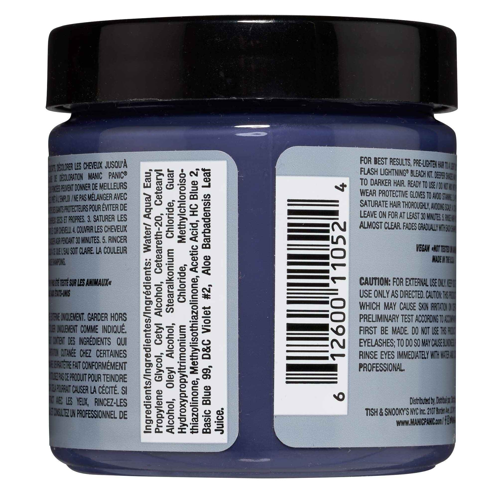 Manic Panic High Voltage Semi Permanent Hair Colour - BLUE STEEL, 118 ml