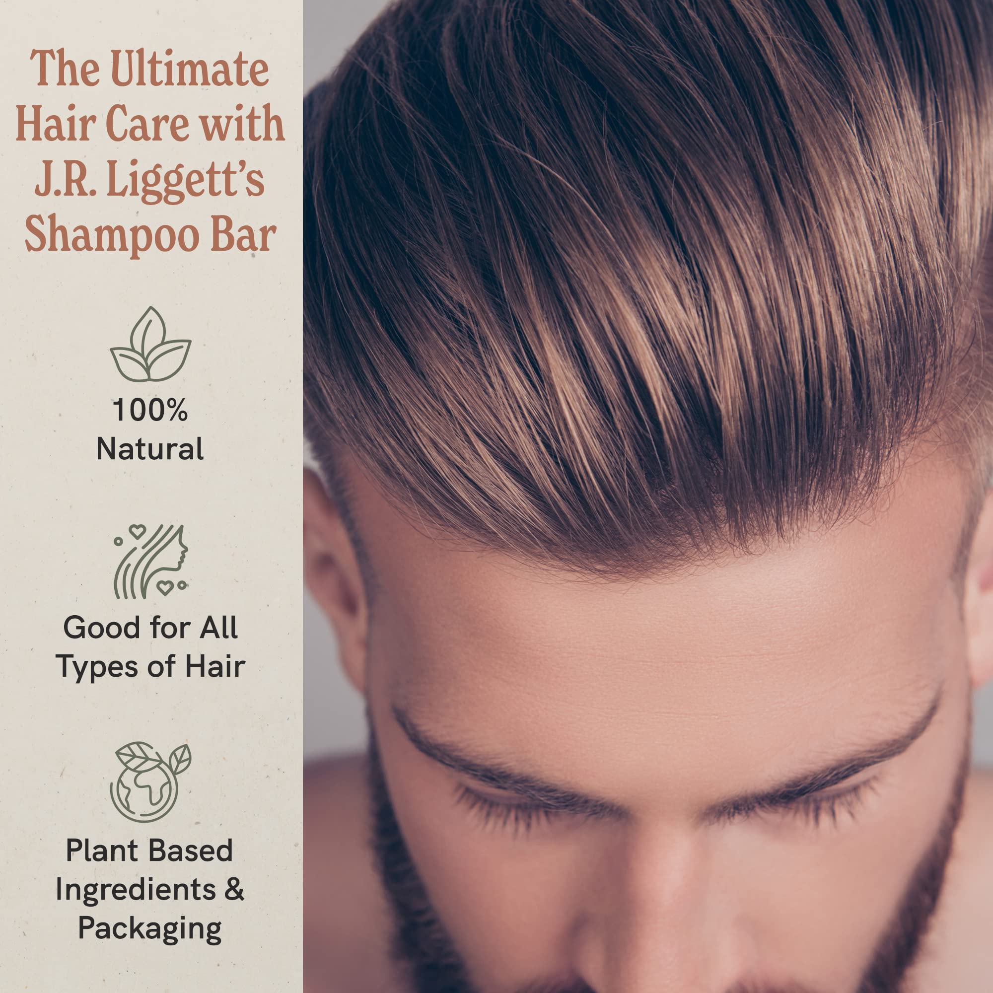 J.R. Liggett Old Fashioned Bar Shampoo (3.5oz Bars) - Pack of 3