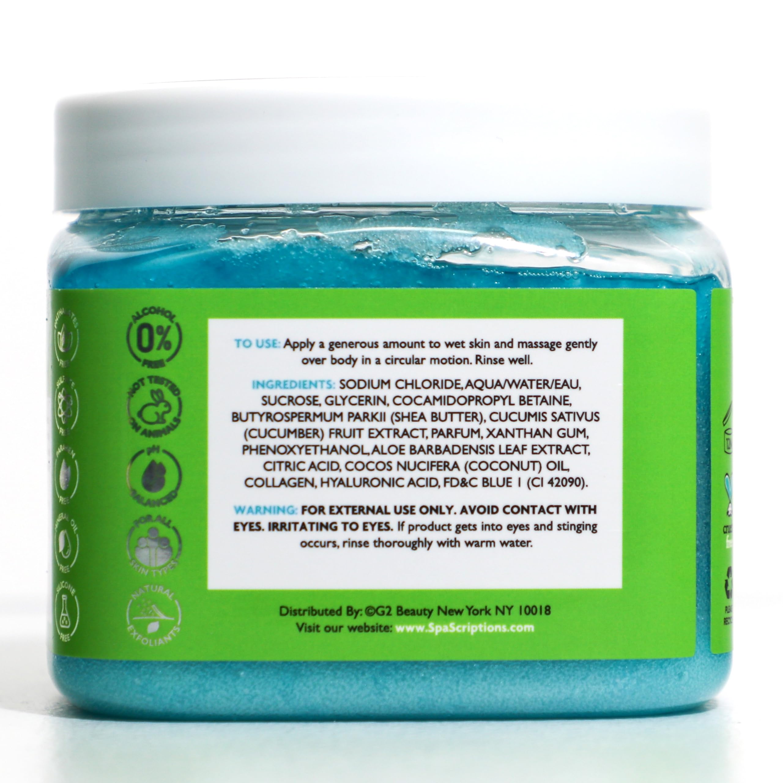 Spascriptions Body Scrubs 21 Oz (21 oz, Cucumber)