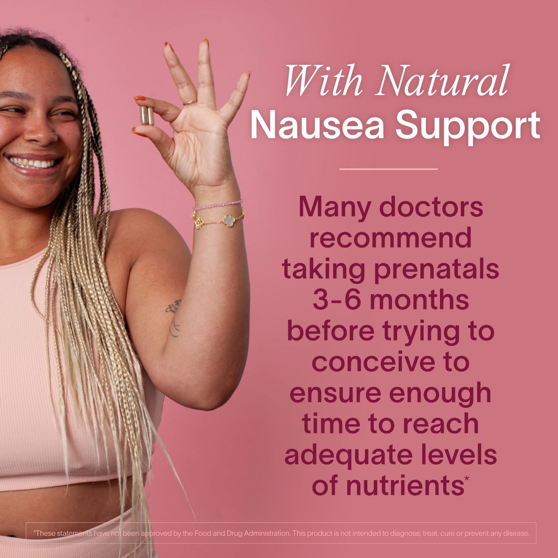 Ladywell Prenatal Multivitamin | Conception, Pregnancy & Postpartum | Key Ingredients Including DHA, Folate & Iron | Expertly-Formulated & Tested | Designed for Absorption with Nausea Support, 60 Ct