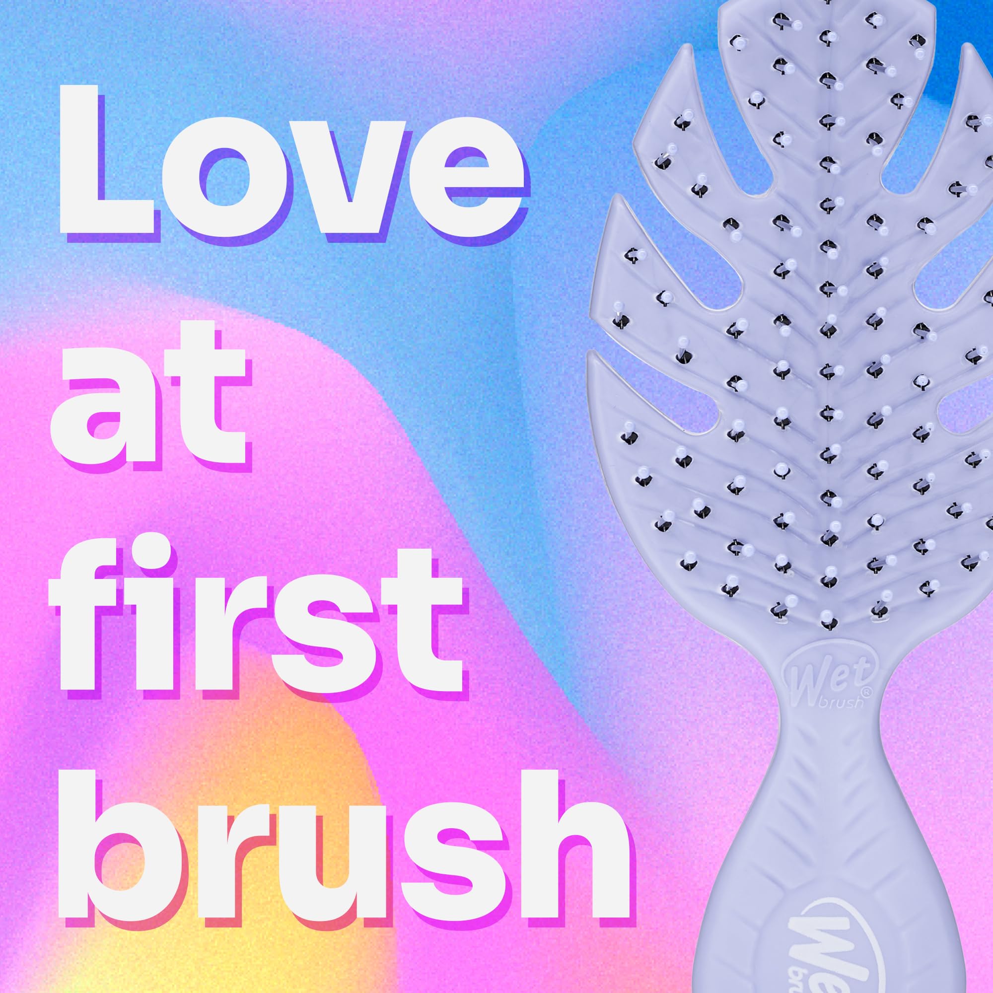 Wet Brush Go Green Mini Detangler - Detangling Travel Hair Brush Purple