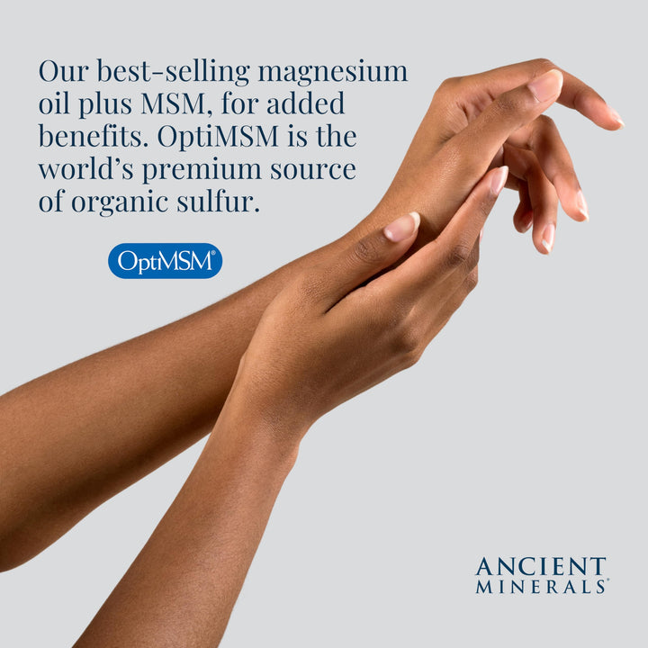 Ancient Minerals Magnesium Oil Spray Bottle of Pure Genuine Zechstein Magnesium Chloride - Topical Magnesium for Skin Application (8oz)