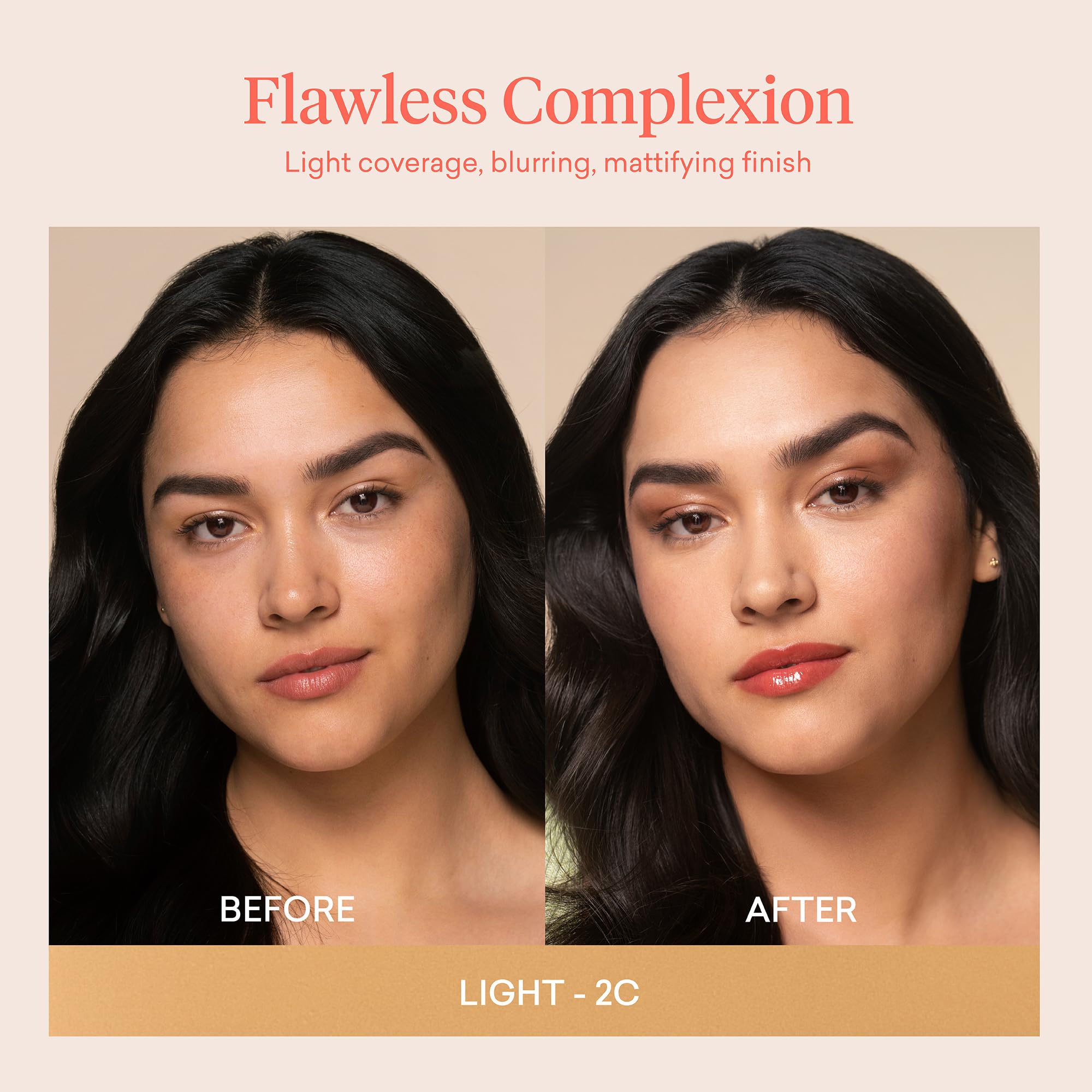 Toty by Sofia Vergara - Ilumina CC Creamy Compact SPF 50+ Mineral Broad Spectrum Sunscreen for Face - Tinted Blurring Balm SPF- Matte, Light Coverage - Water & Sweat Resistant - All Skin Types - 2C