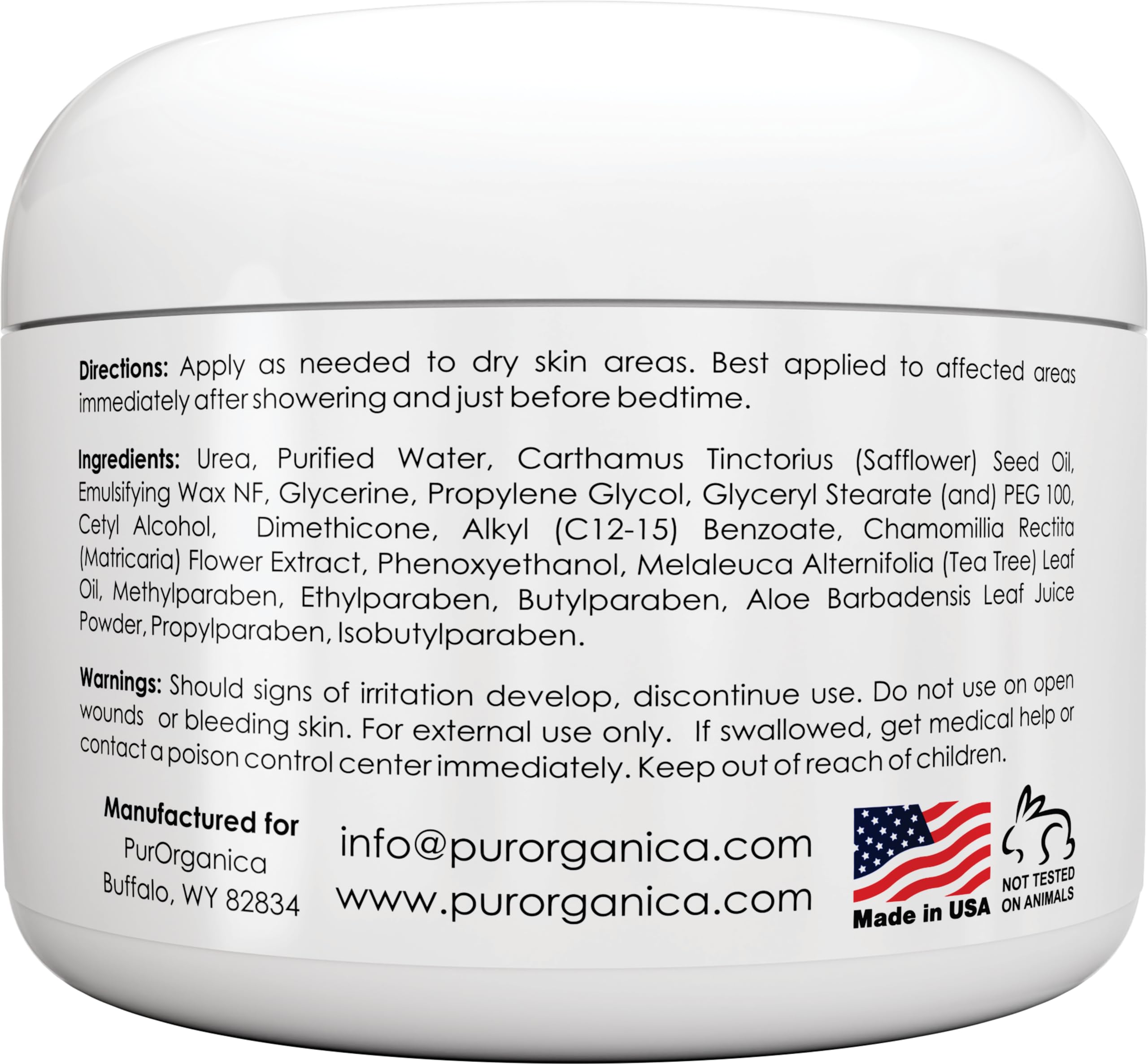Pursources Urea 20% Foot Cream 4 Oz - Best Callus Remover - Moisturizes And Rehydrates Feet - Soothes Softens Thick, Cracked, Rough Dead And Dry Skin - Your 100% Satisfaction Or Money Back Guarantee
