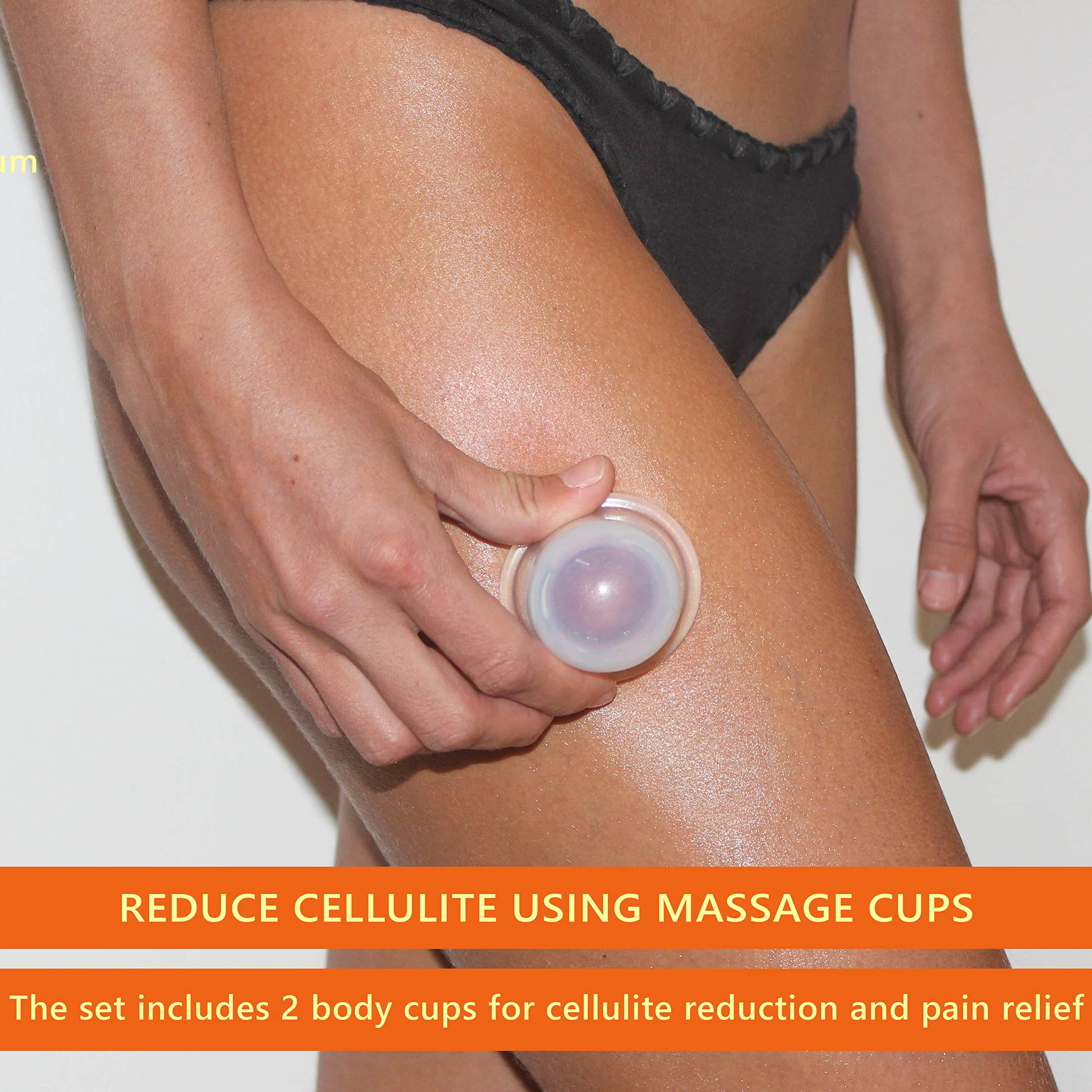 Face Cupping Set, Acupuncture Face and Body Massage Therapy Set By DoSensePro. 4 Chinese Vacuum Cups. Improve Facial, Eyes, Neck Skin, Suitable For Anti-Aging Anti Cellulite Treatment.