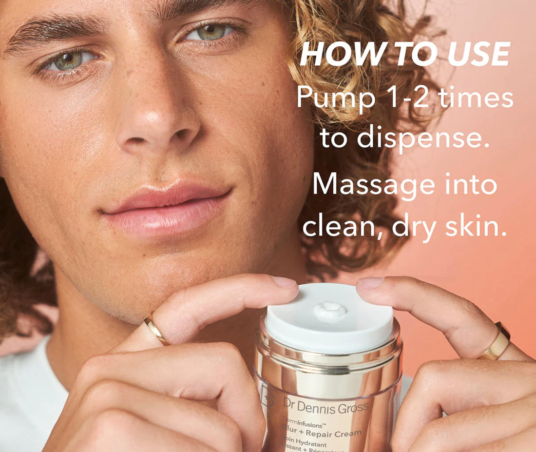 Dr Dennis Gross DermInfusions Blur + Repair Cream, Instantly Blurs Fine Lines, Smooths Skin with Satin-Matte Finish, Visibly Plumps & Firms, Reduces Redness, and Improves Skin Elasticity, 1.7 Fl Oz