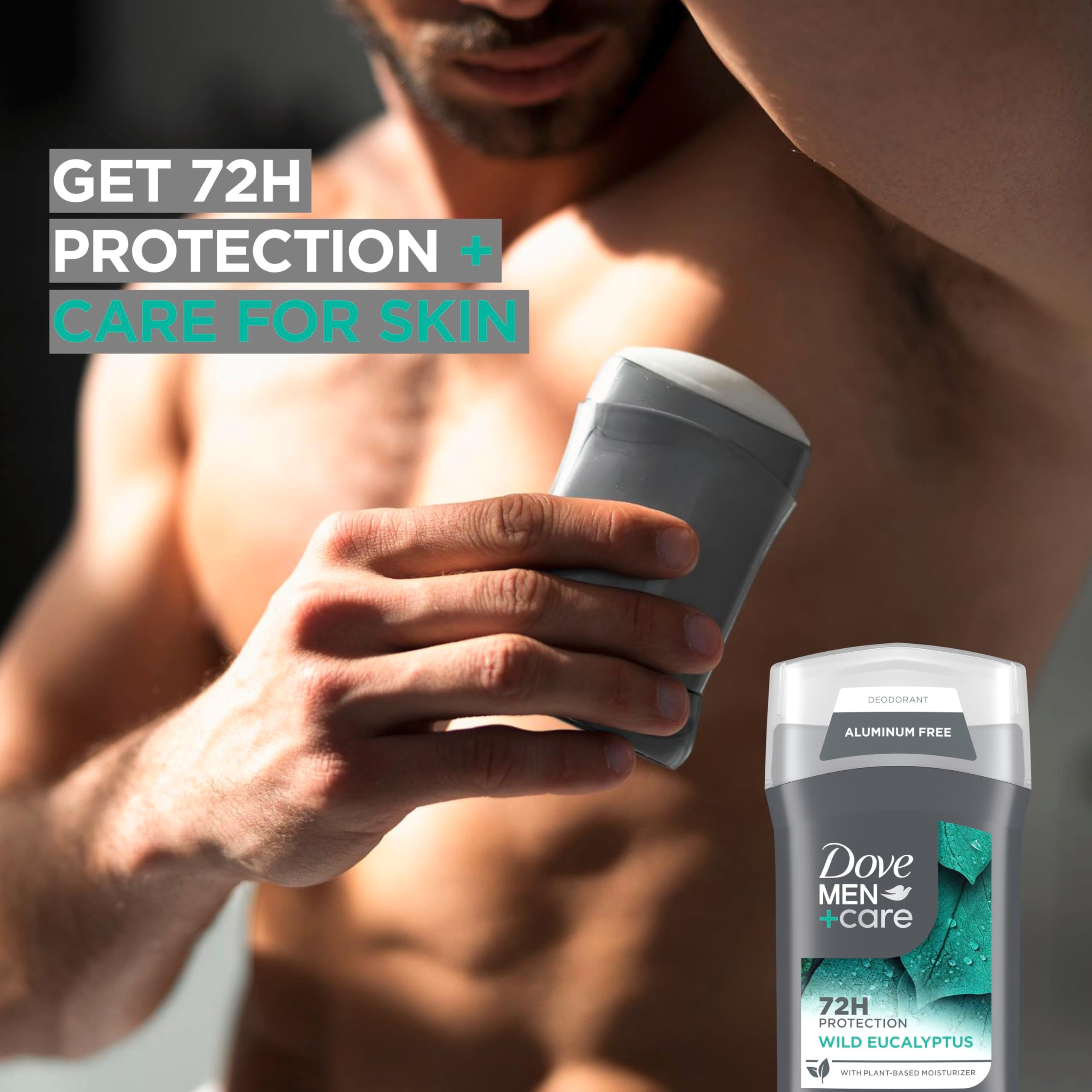 Dove Men+Care Aluminum Free 3 Pack Wild Eucalyptus Deodorant for Men 3 oz