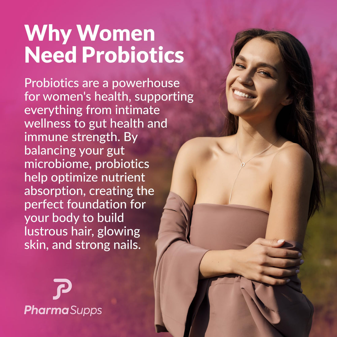 Advanced Women's Probiotics for Gut Health with Hair, Skin, & Nails Vitamins Support - 50 Billion CFU w/Collagen, Biotin & Keratin - Probiotic Supplement for Digestive Health & Bloating Relief.