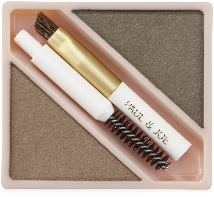 Eyebrow Powder Duo Refill Medium Brown (01) 0.1 oz by Paul & Joe
