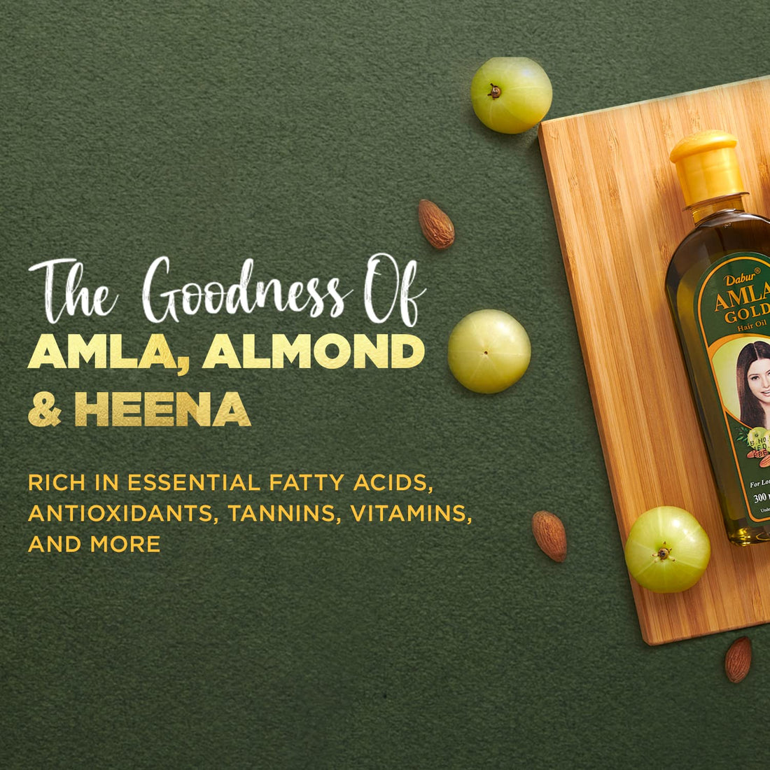 Dabur Amla Gold Hair Oil, 300 ml Bottle