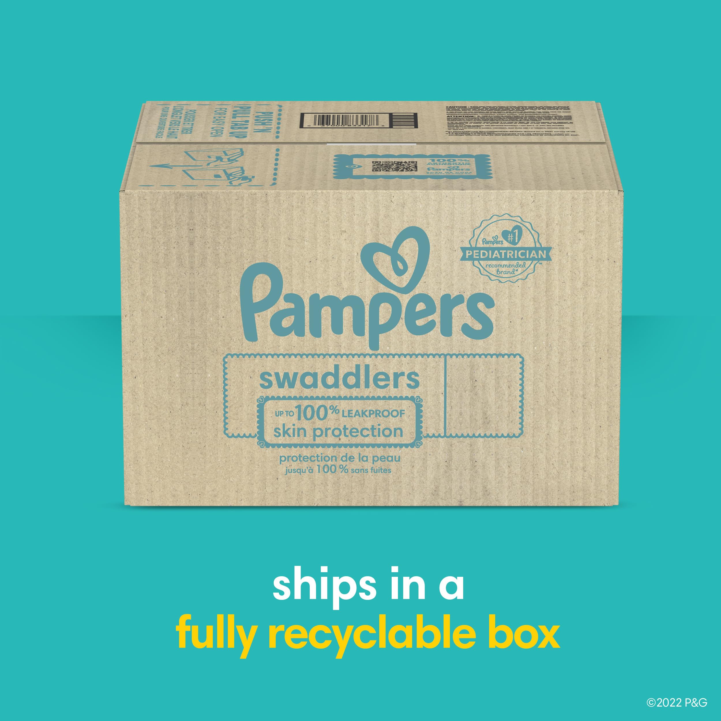 Pampers Swaddlers Disposable Diapers Size 1, 198 Count