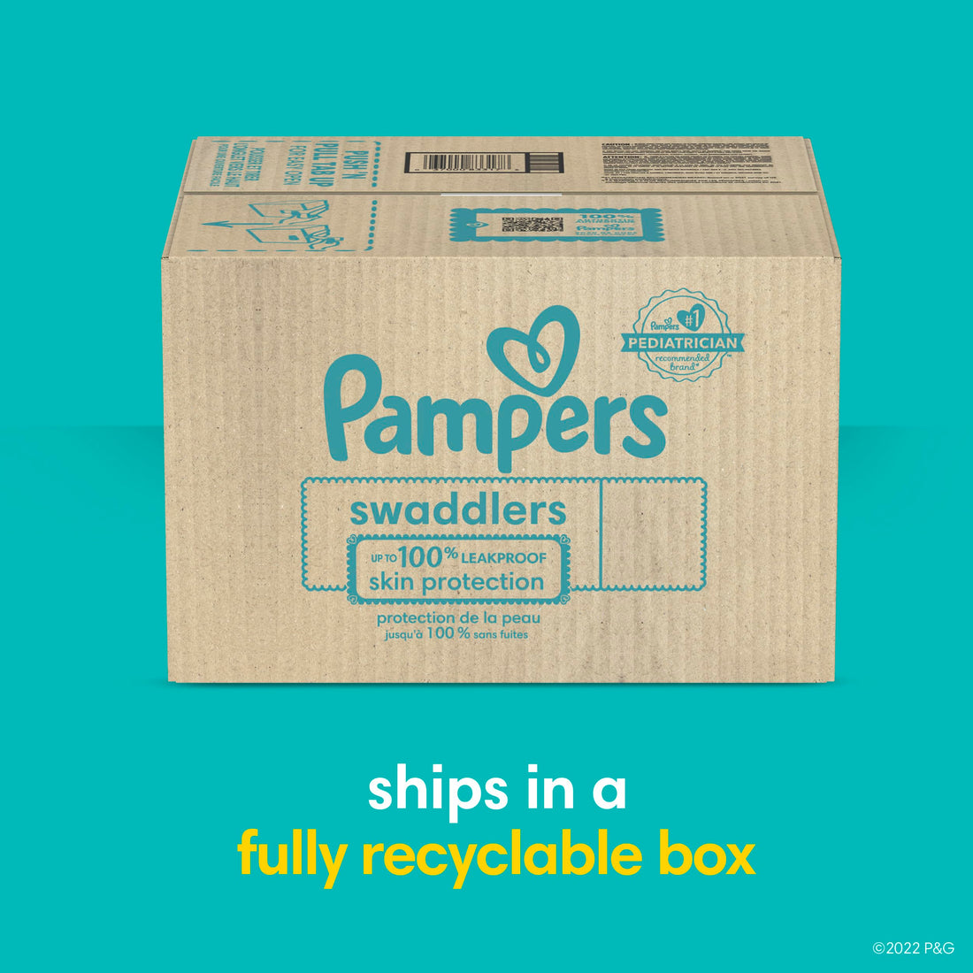 Pampers Swaddlers Disposable Diapers Size 1, 198 Count
