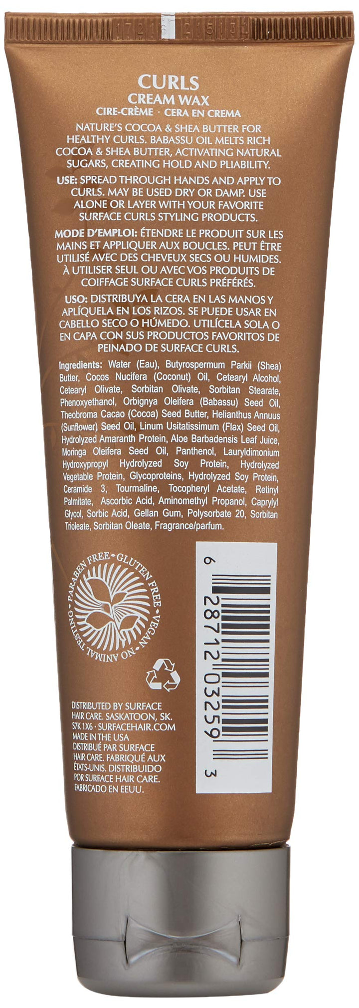 Surface Hair Curls Cream Wax, 4 Fl Oz