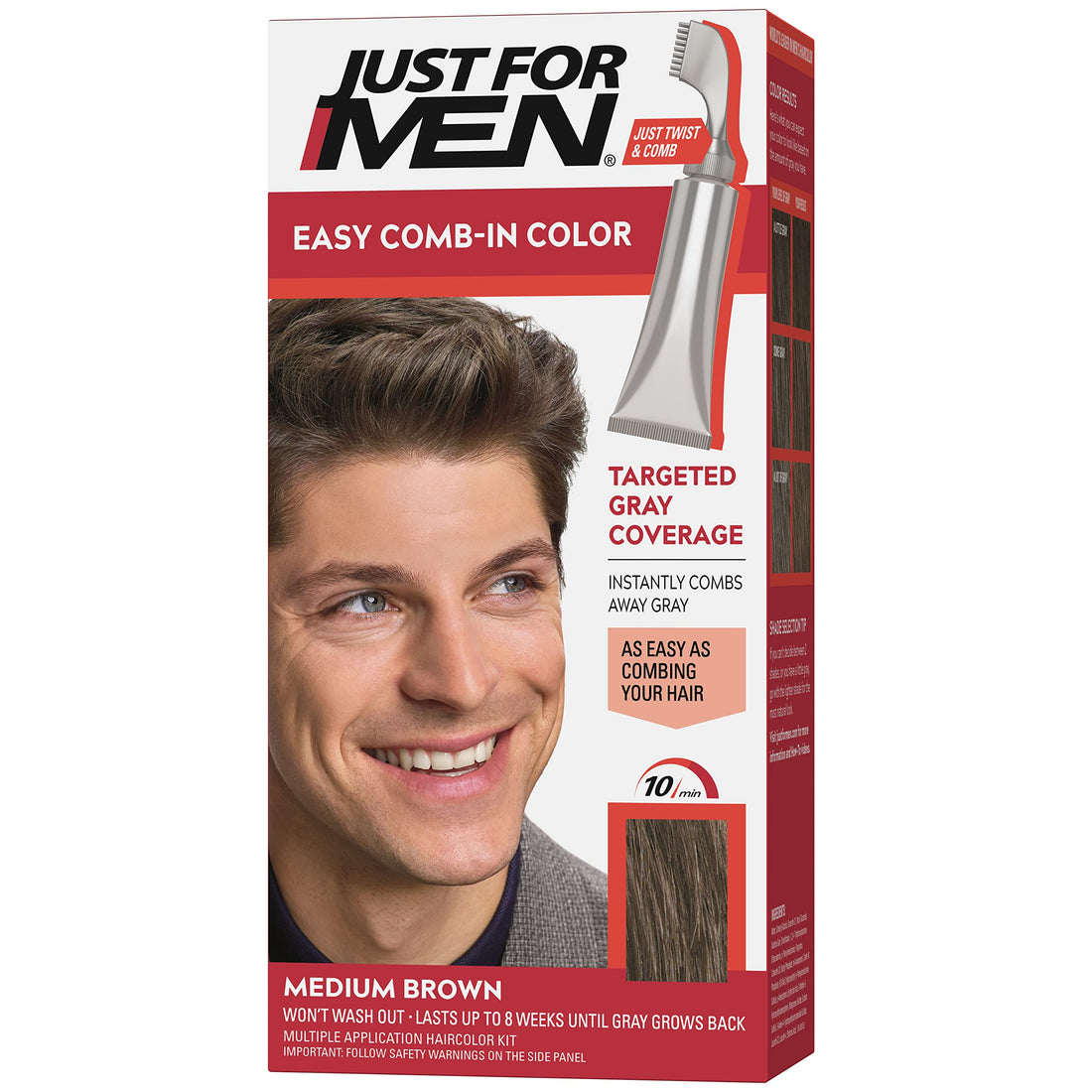 JUST FOR MEN Autostop Hair Color Medium Brown