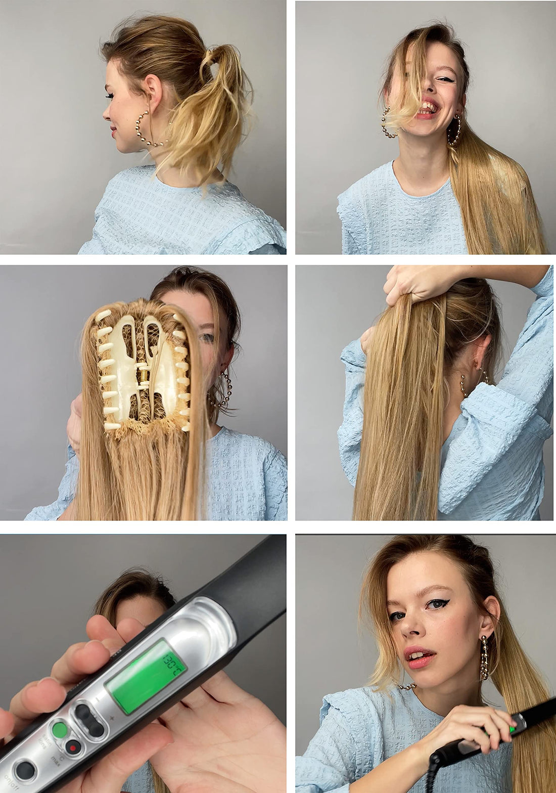 Prettyshop Hairpiece-Ponytail 20 (50Cm) Blond Mix # 26T613A H151: Prettyshop Hairpiece Ponytail Clip On Extension Long Hair Smooth Heat-Resisting 20(50Cm) Blond Mix # 26T613A H151