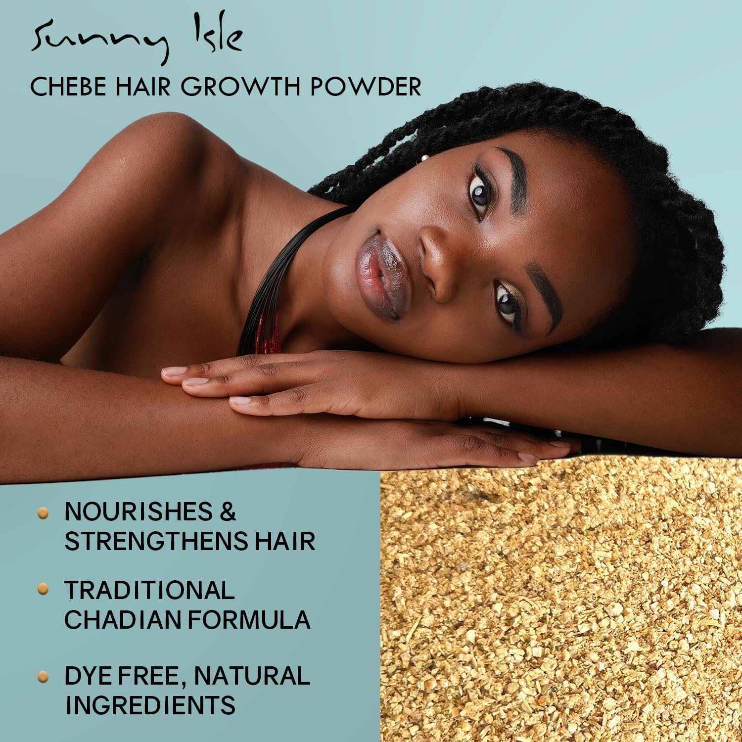 Sunny Isle Pure Chebe Extreme Hydrating Shampoo 12oz | Anti-Breakage, Damage Reversal Formula | Infused with Pure Chebe Powder & Jamaican Black Castor Oil | All Hair Types