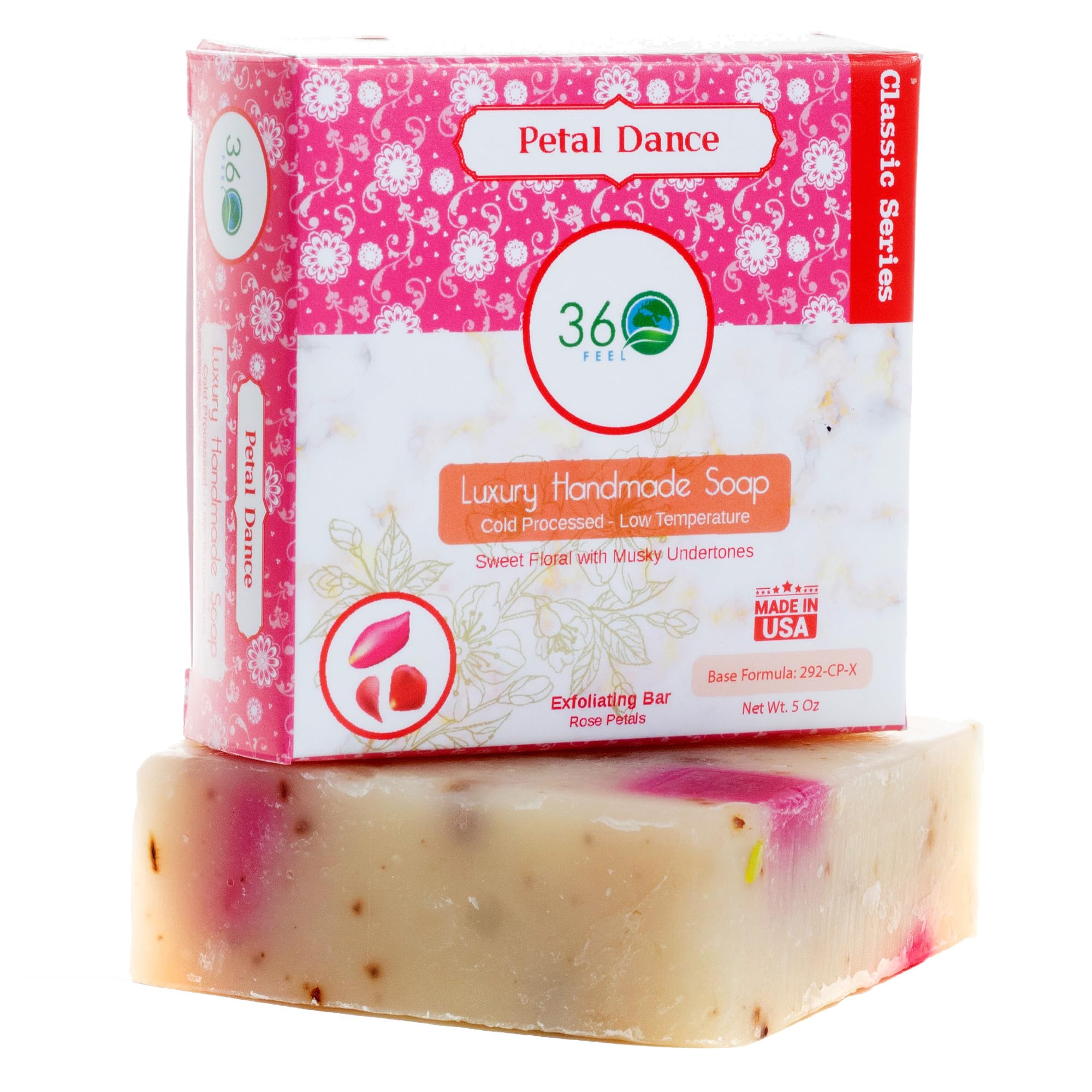 360Feel Cut Flower Soap -5oz Handmade Soap bar -Floral with undertones- Pure Essential Oil Natural Soaps Gift ready