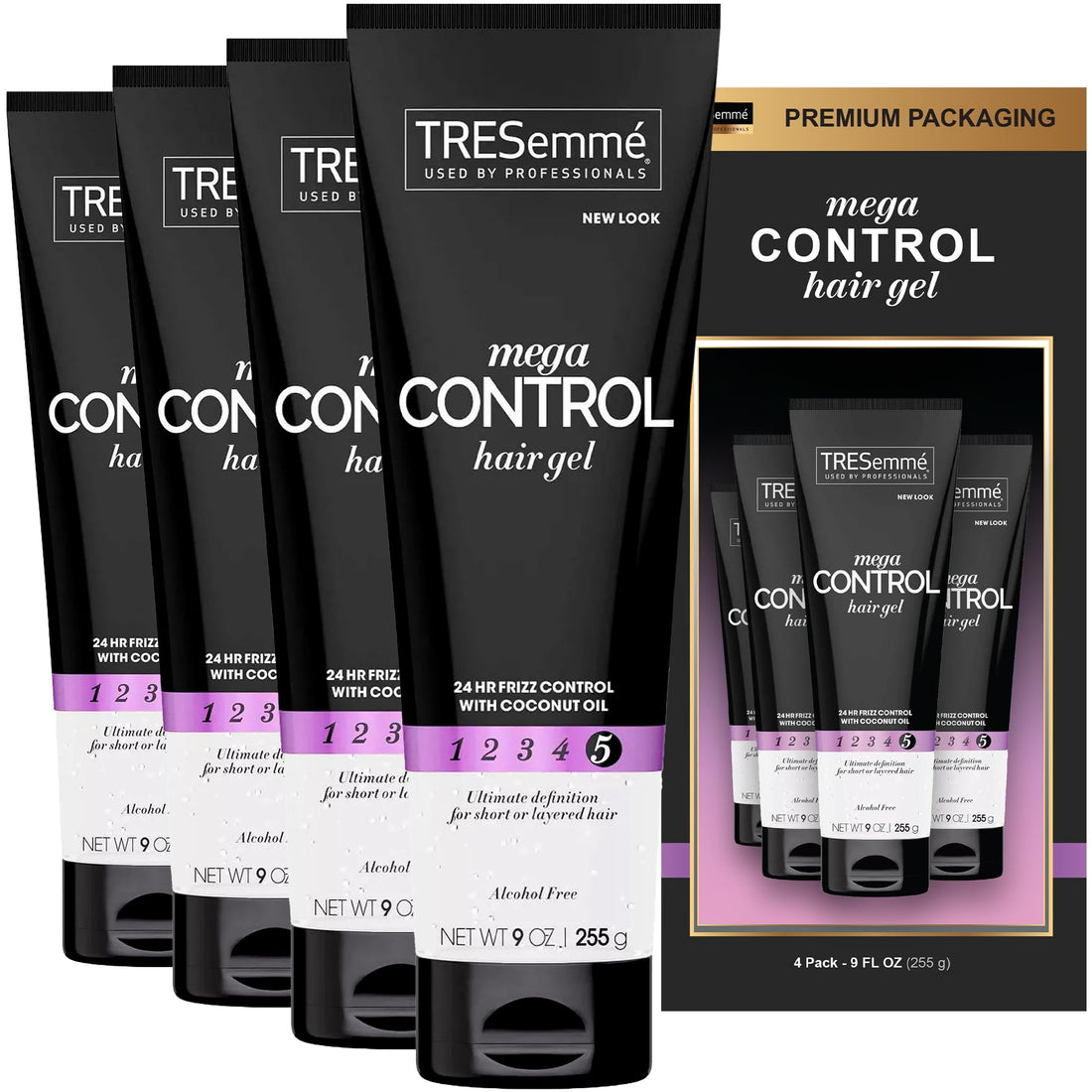 TRESemme Mega Sculpt Sculpting Gel 9 oz (Pack of 4)