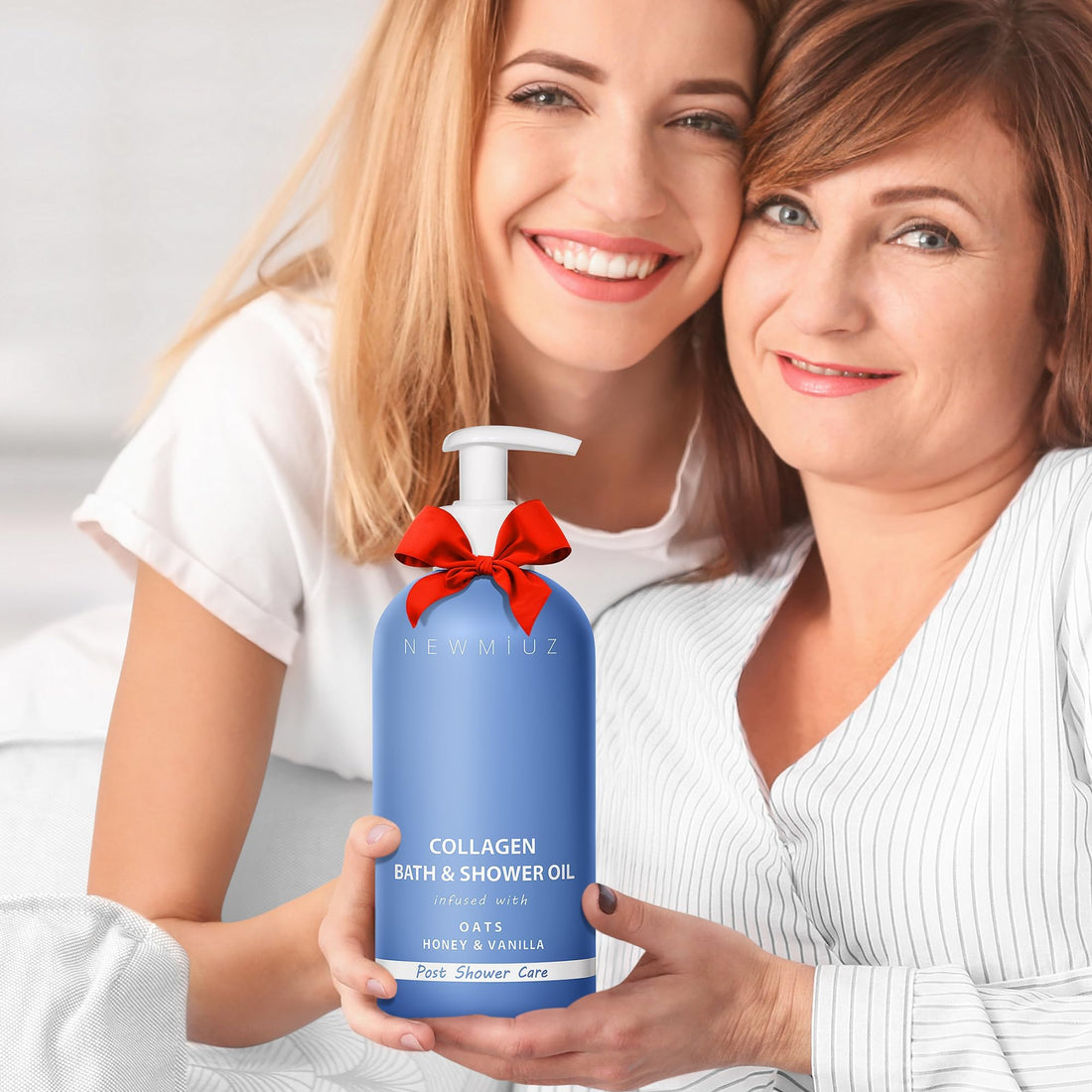 New Miuz Collagen InShower Body Conditioner Natural Post Shower Care Moisturizer for Body Legs Nourishing Bath Oil Oatmeal Honey Vanilla Selfcare Spa Gift