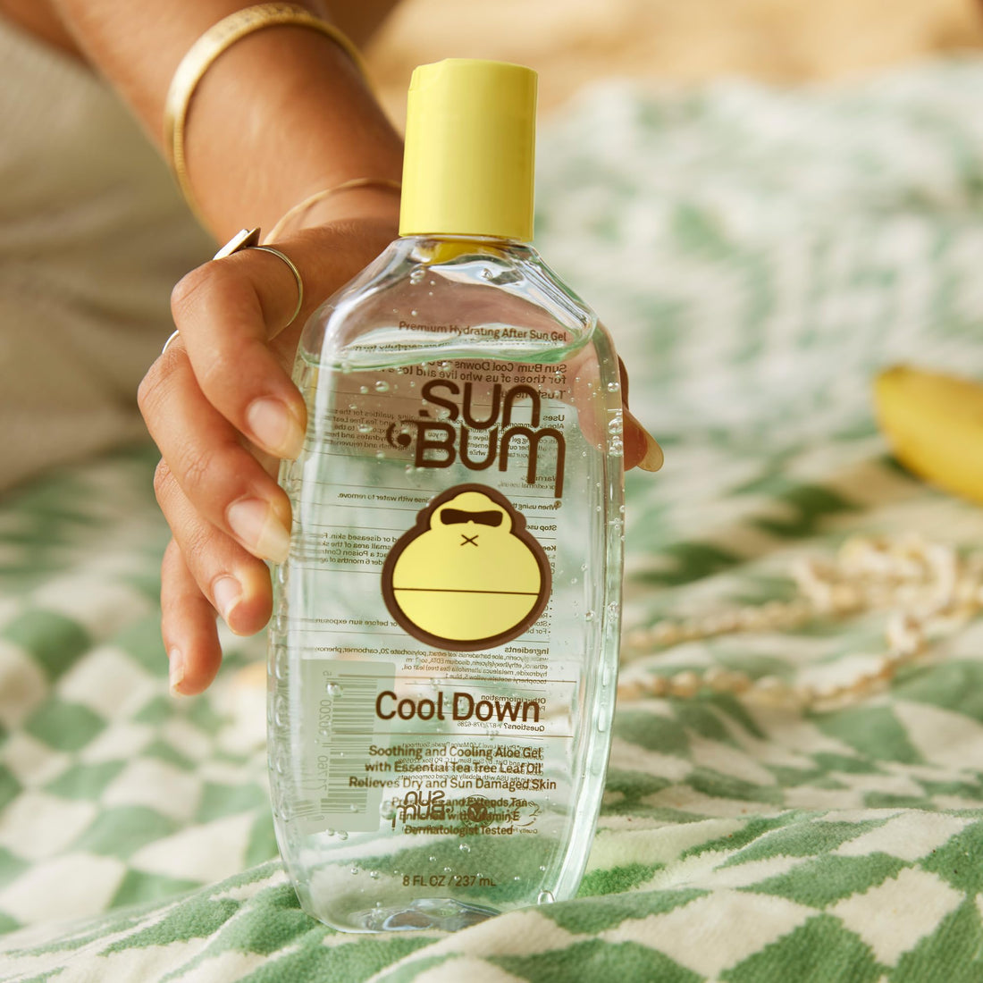 Sun Bum Cool Down Aloe Vera Gel | Vegan After Sun Care with Cocoa Butter to Soothe and Hydrate Sunburn Pain Relief | 8 oz