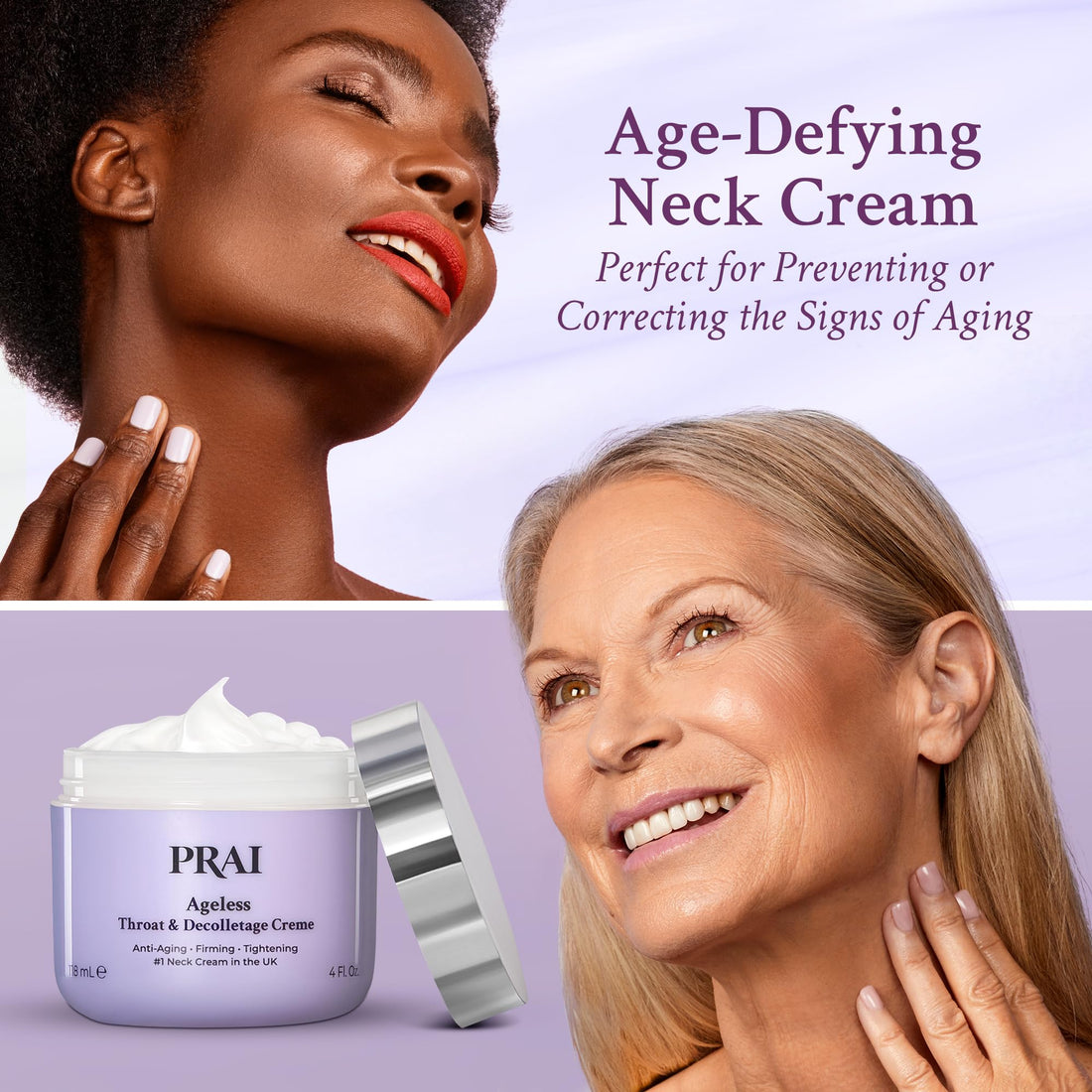 PRAI AGELESS Throat & Decolletage Creme ~ 4.0 oz