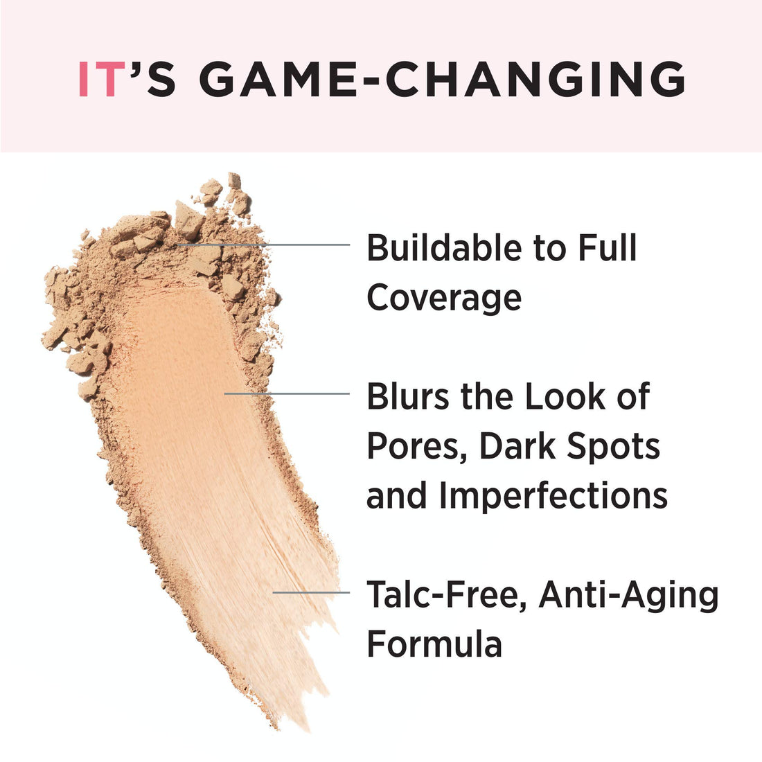 IT Cosmetics Your Skin But Better CC+ Airbrush Perfecting Powder Illumination SPF 50+ Medium Tan