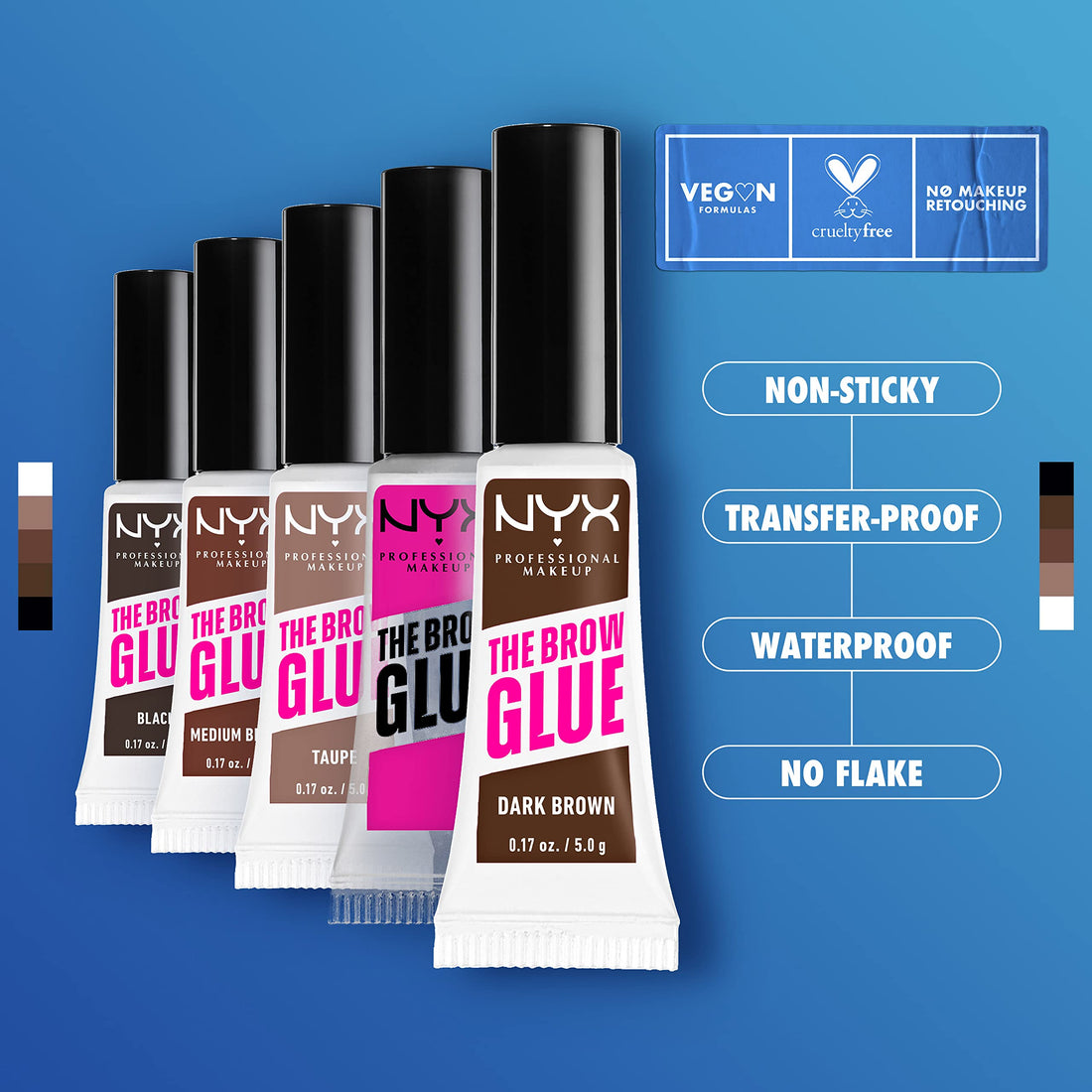NYX PROFESSIONAL MAKEUP The Brow Glue, Extreme Hold Eyebrow Gel