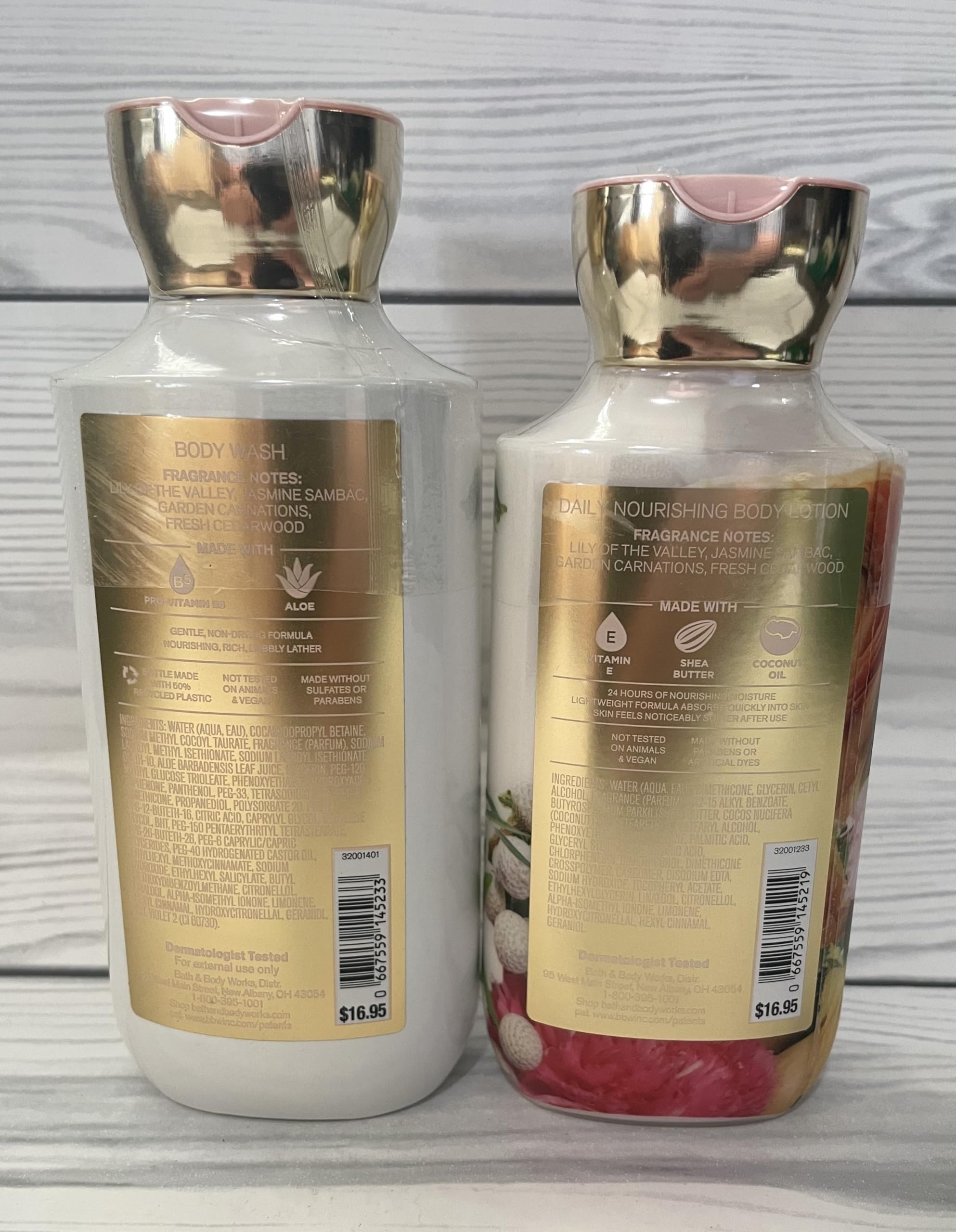 Bath & Body Works Brightest Bloom Body Lotion and Body Gel Wash 2 Piece Set